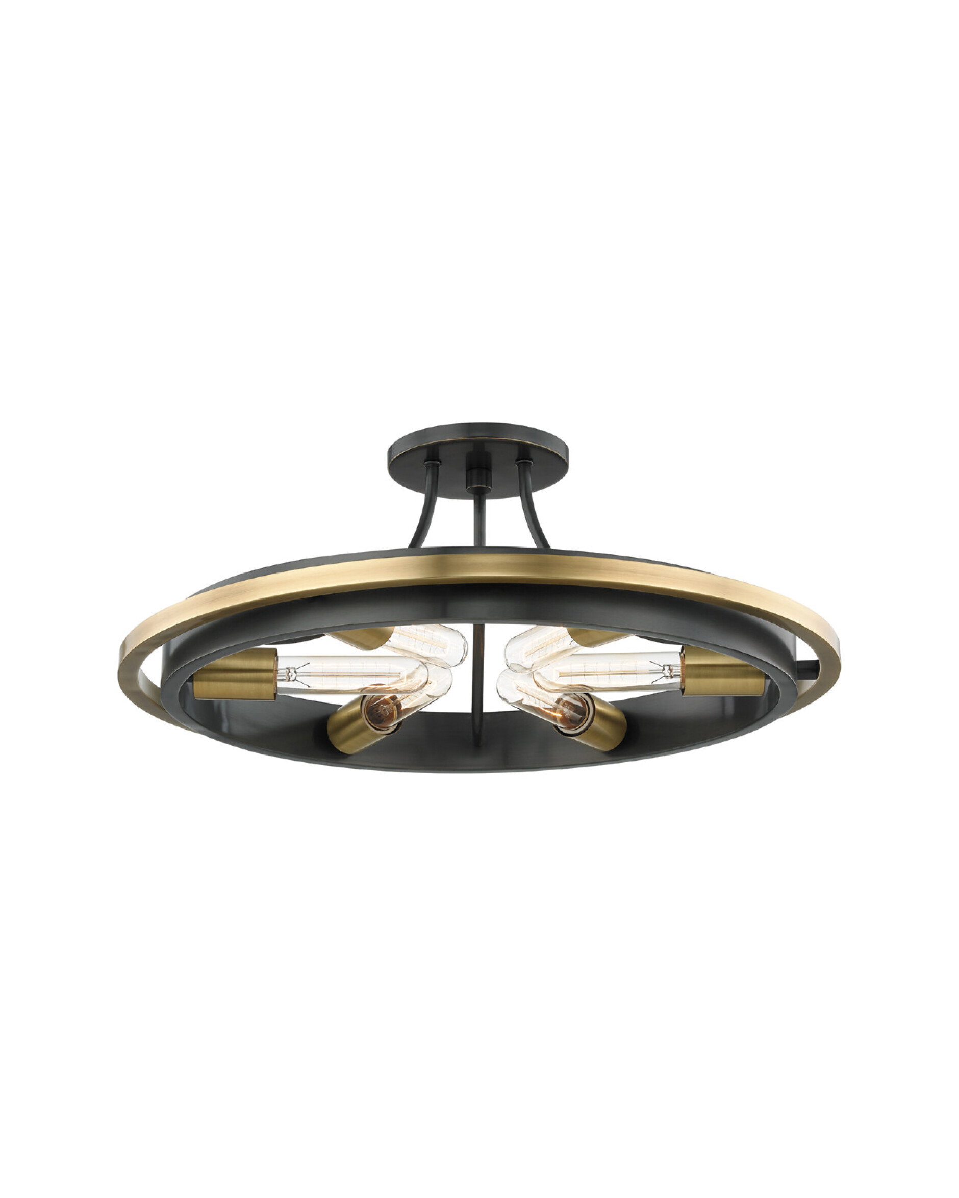 Chambers taklampa antik mässing/brons