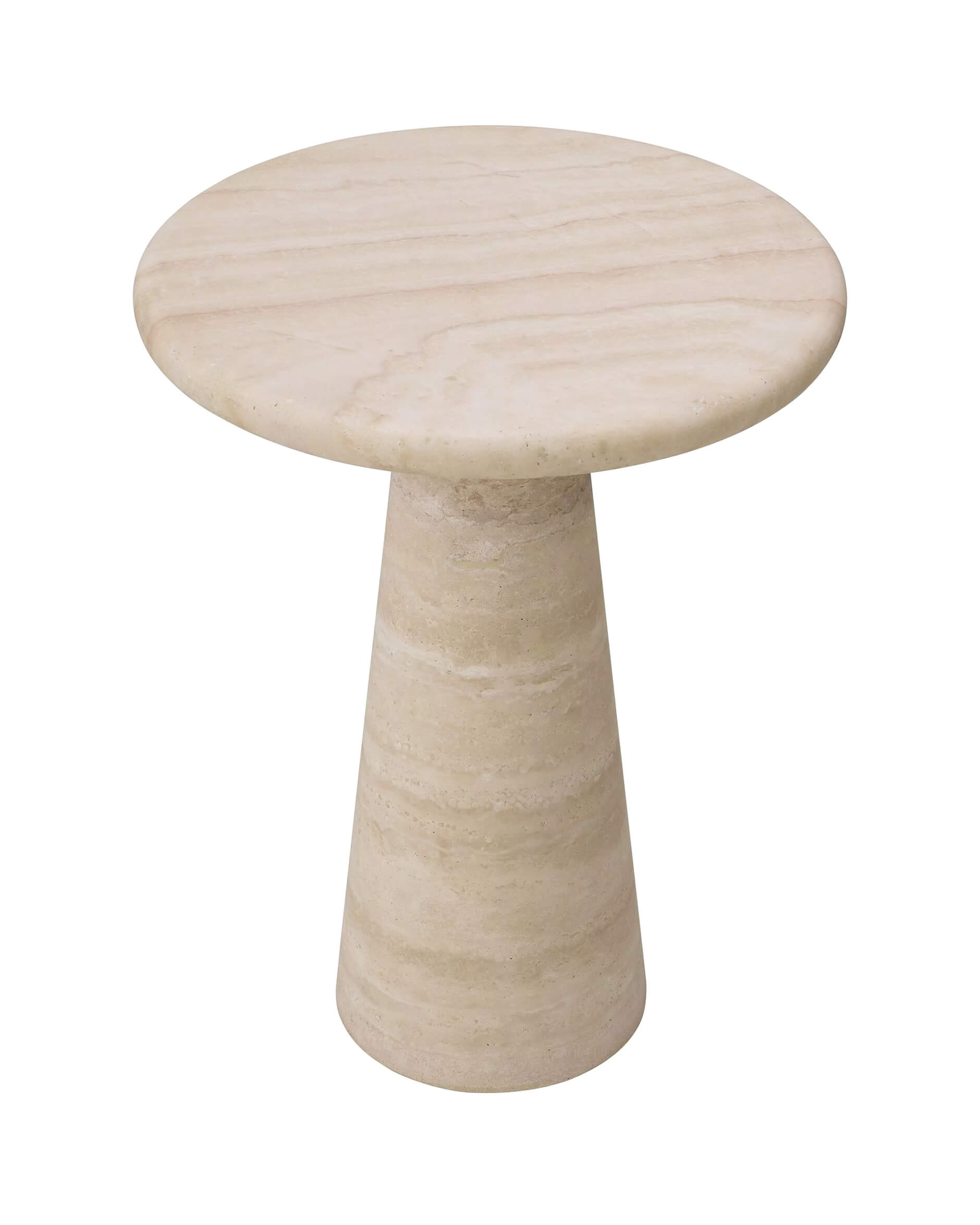 Adriana sidobord travertin