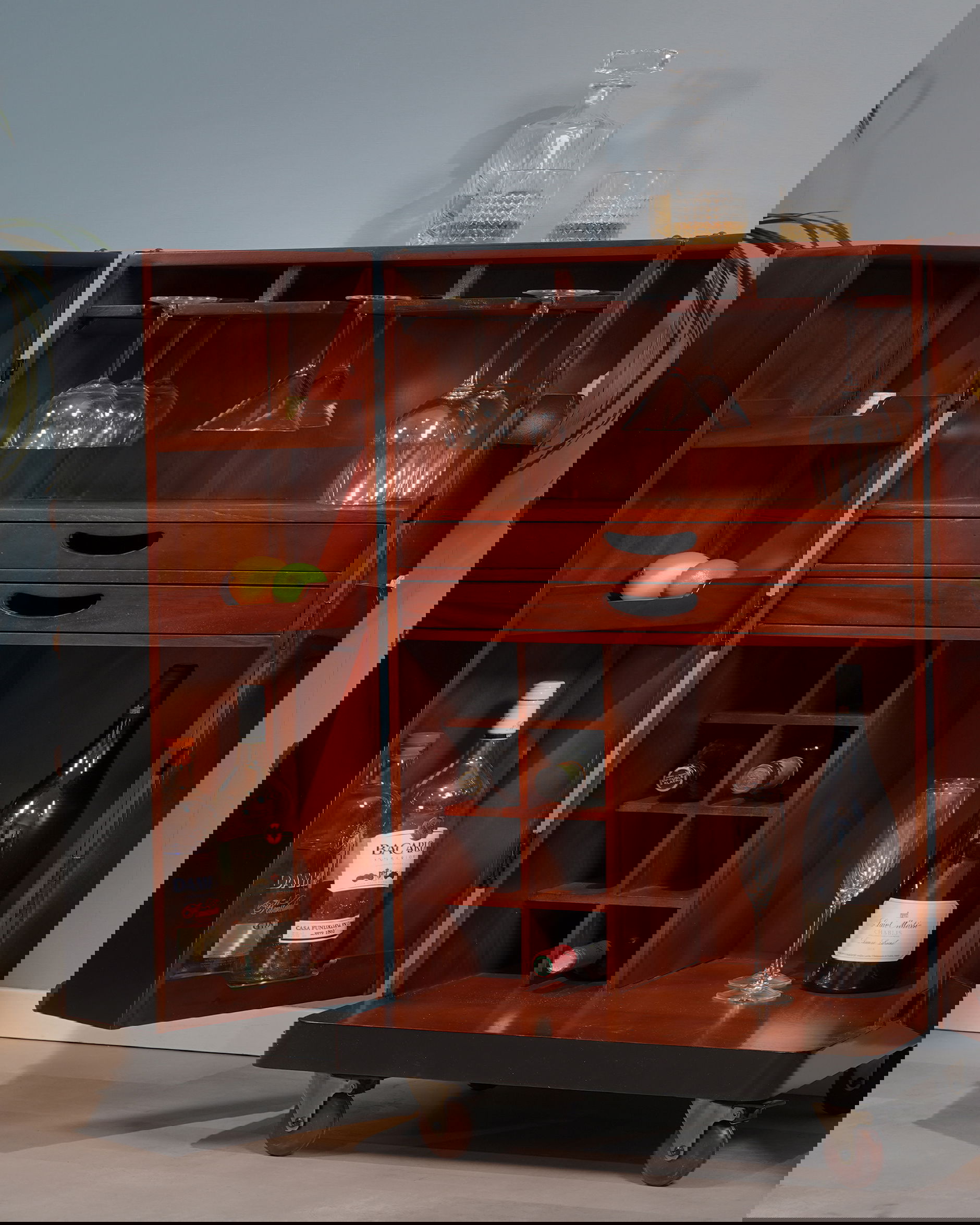 Polo Club barskåp svart