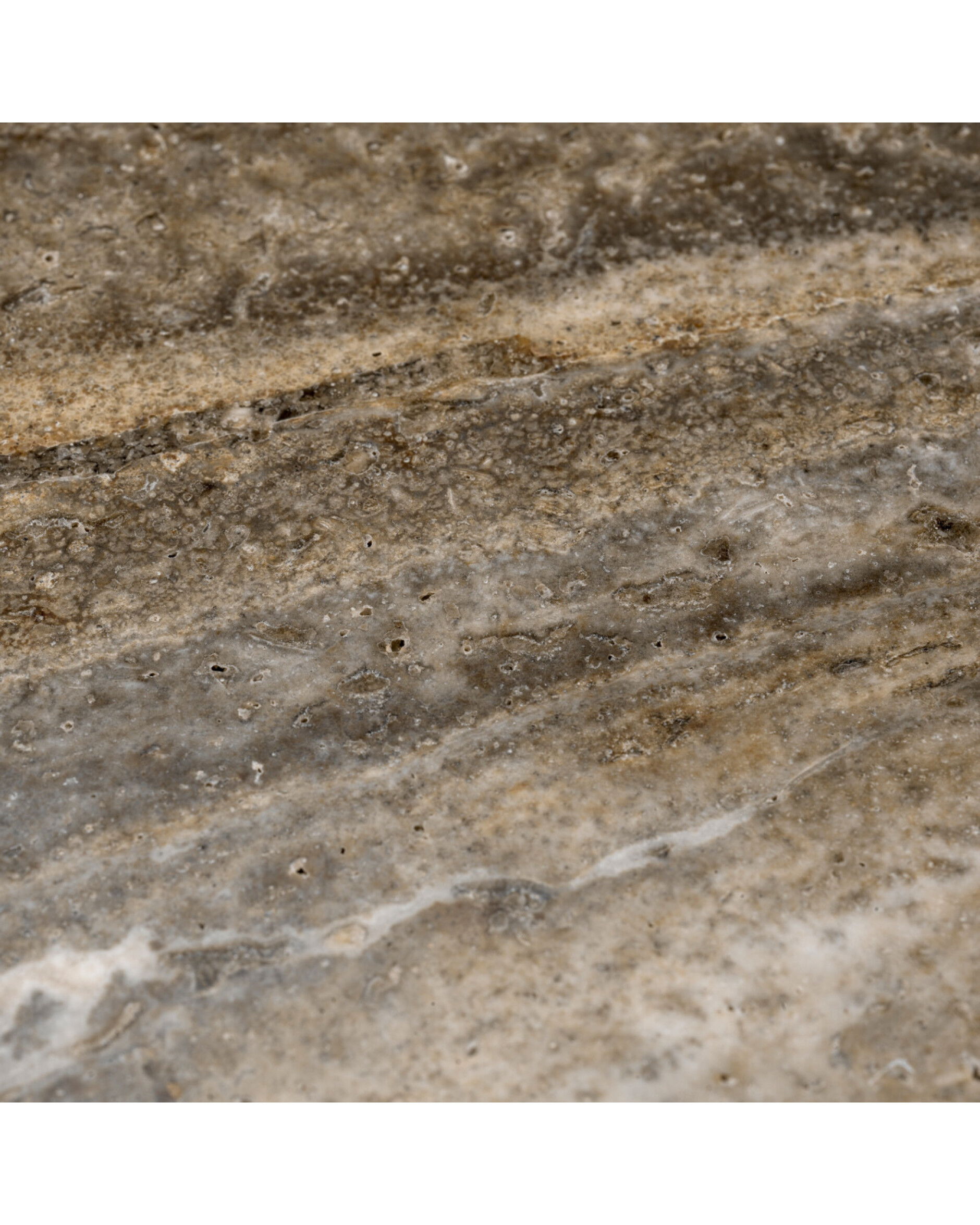 Florence Coffee Table Silver Travertine