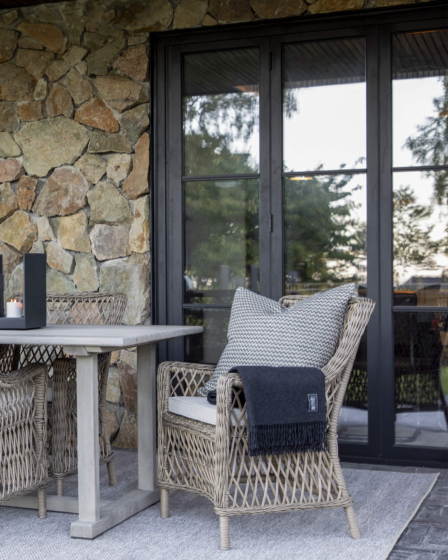 Casa kuddfodral indigo