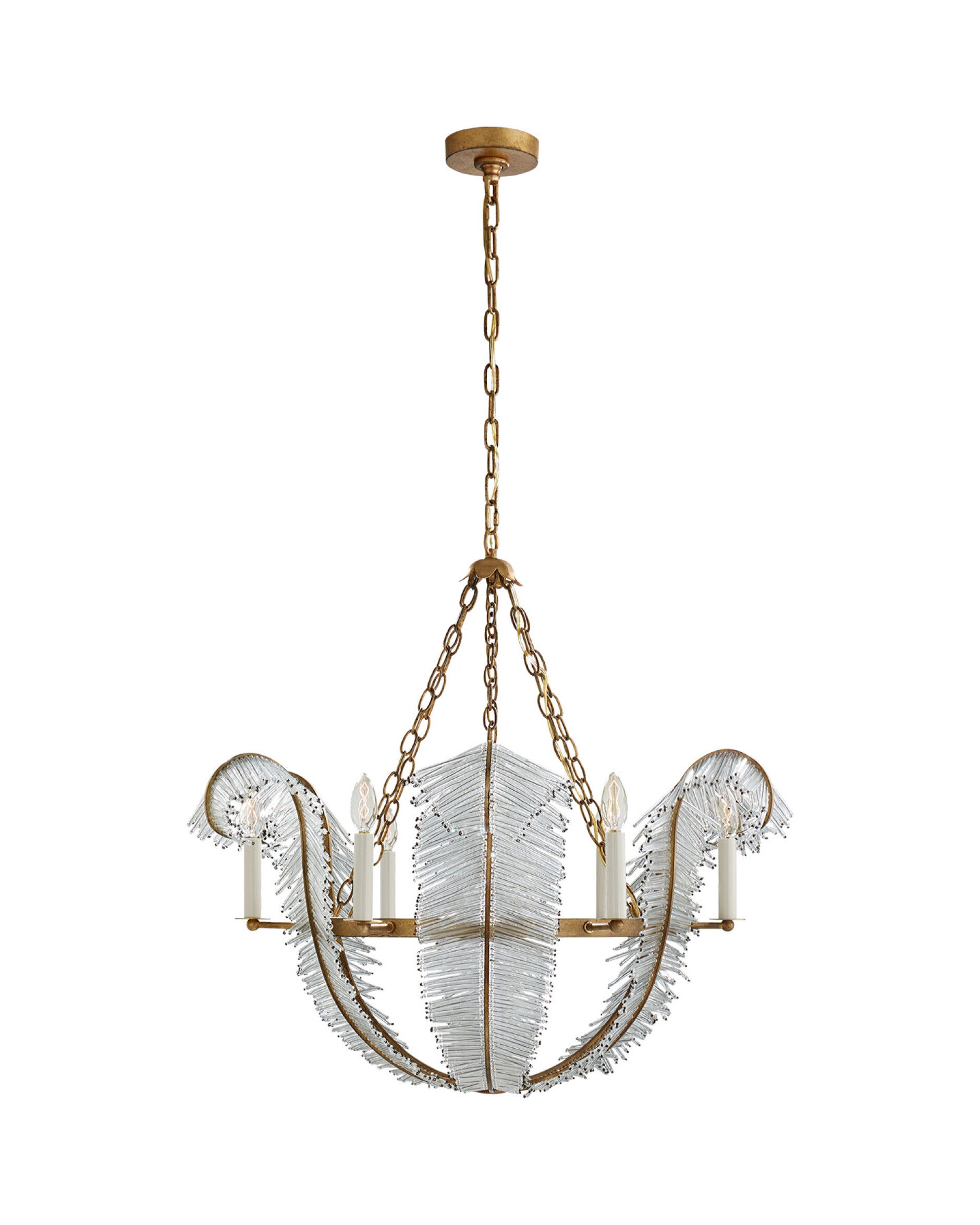 Calais 34" takkrona guld