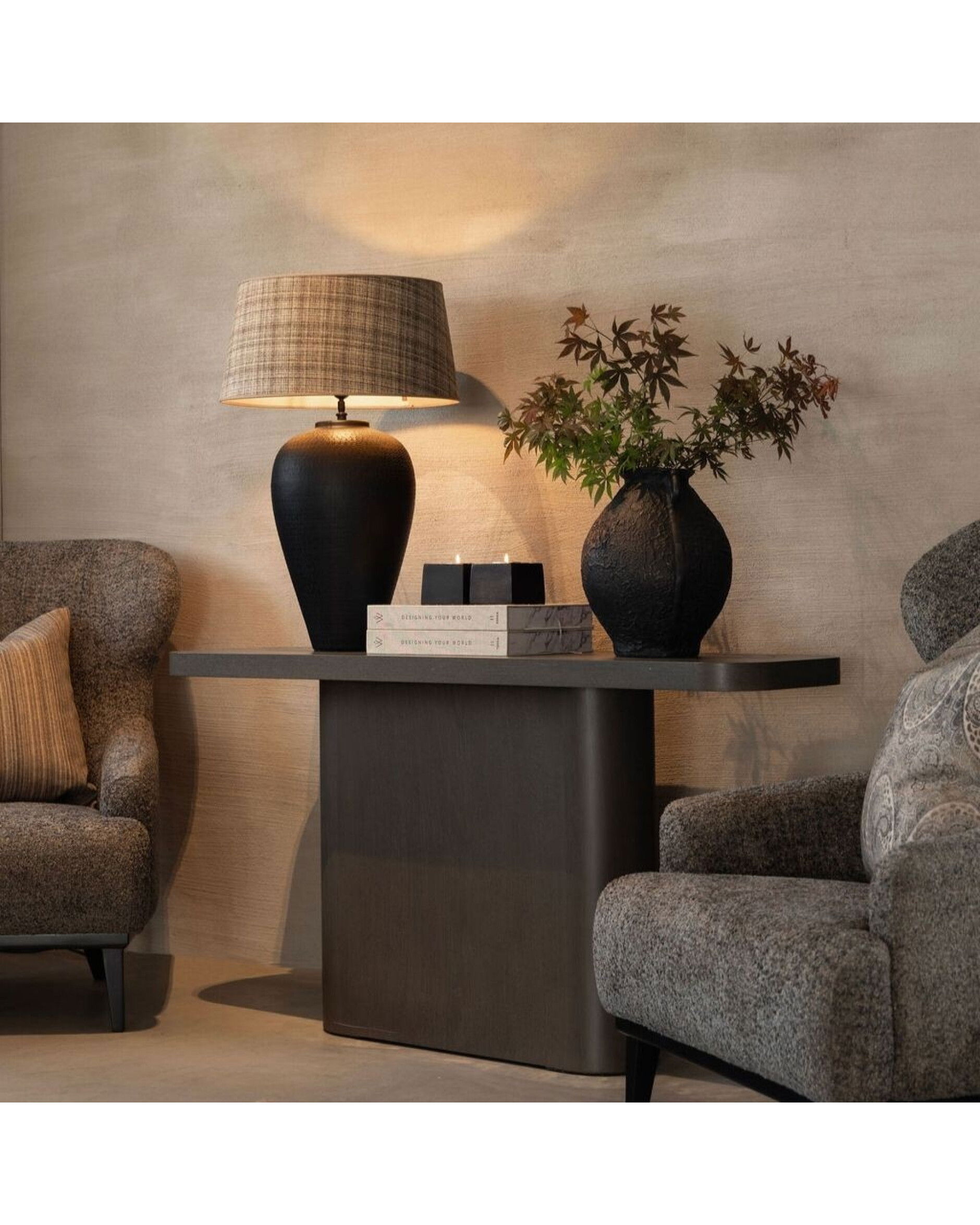 Klassischer Lampenschirm callum plaid brown OUTLET