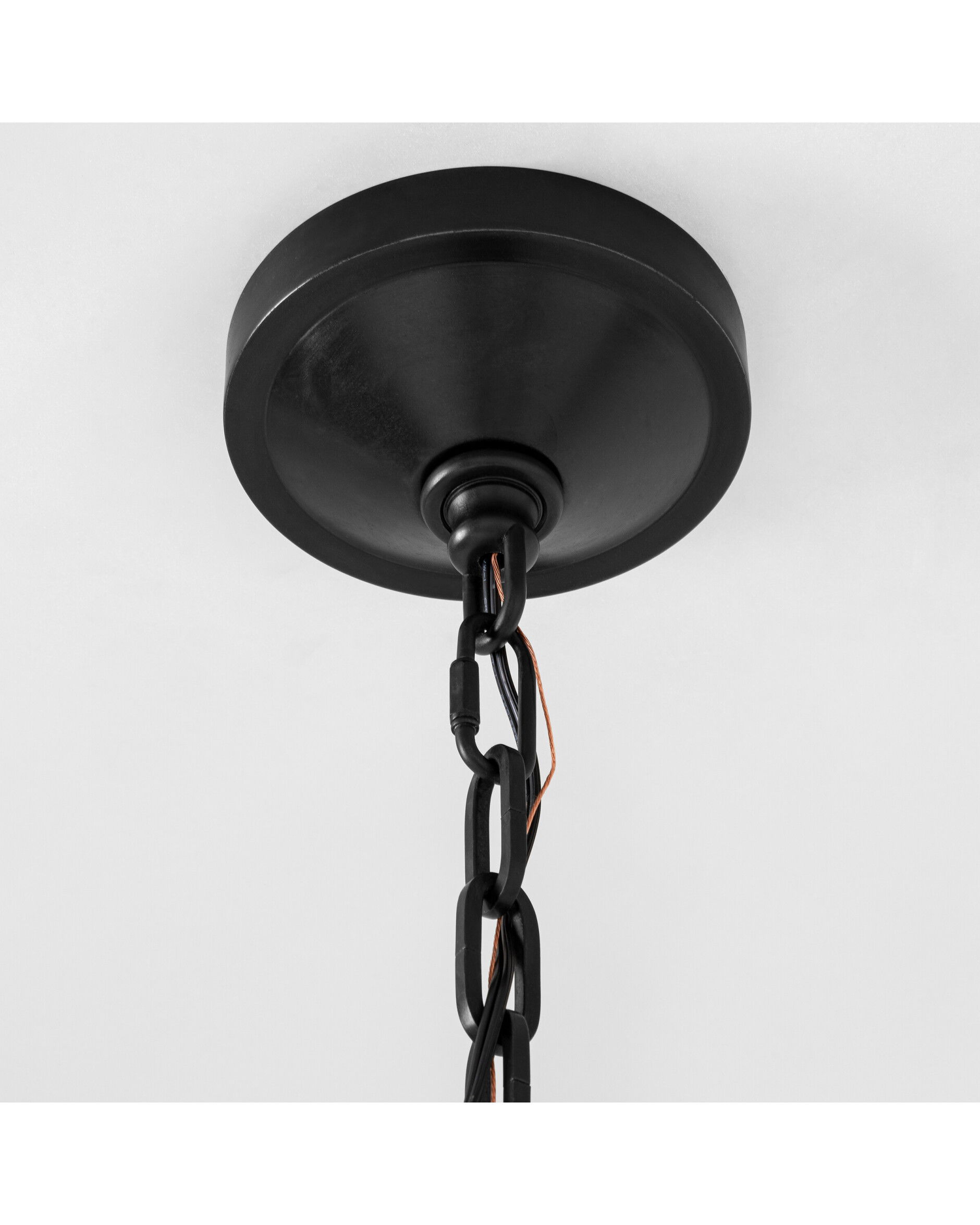 Darlana wrapped taklampa rund aged iron L