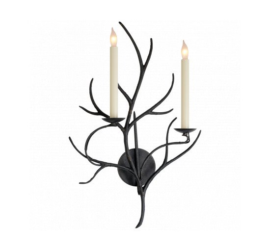 Aged Iron - Branch Sconce Black
