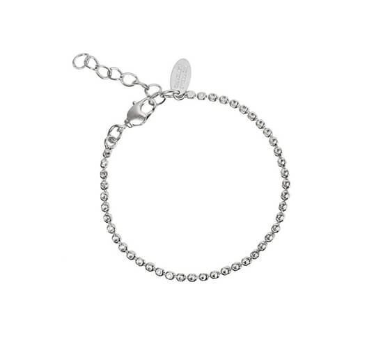 Rhodium - Diamond Chain armband