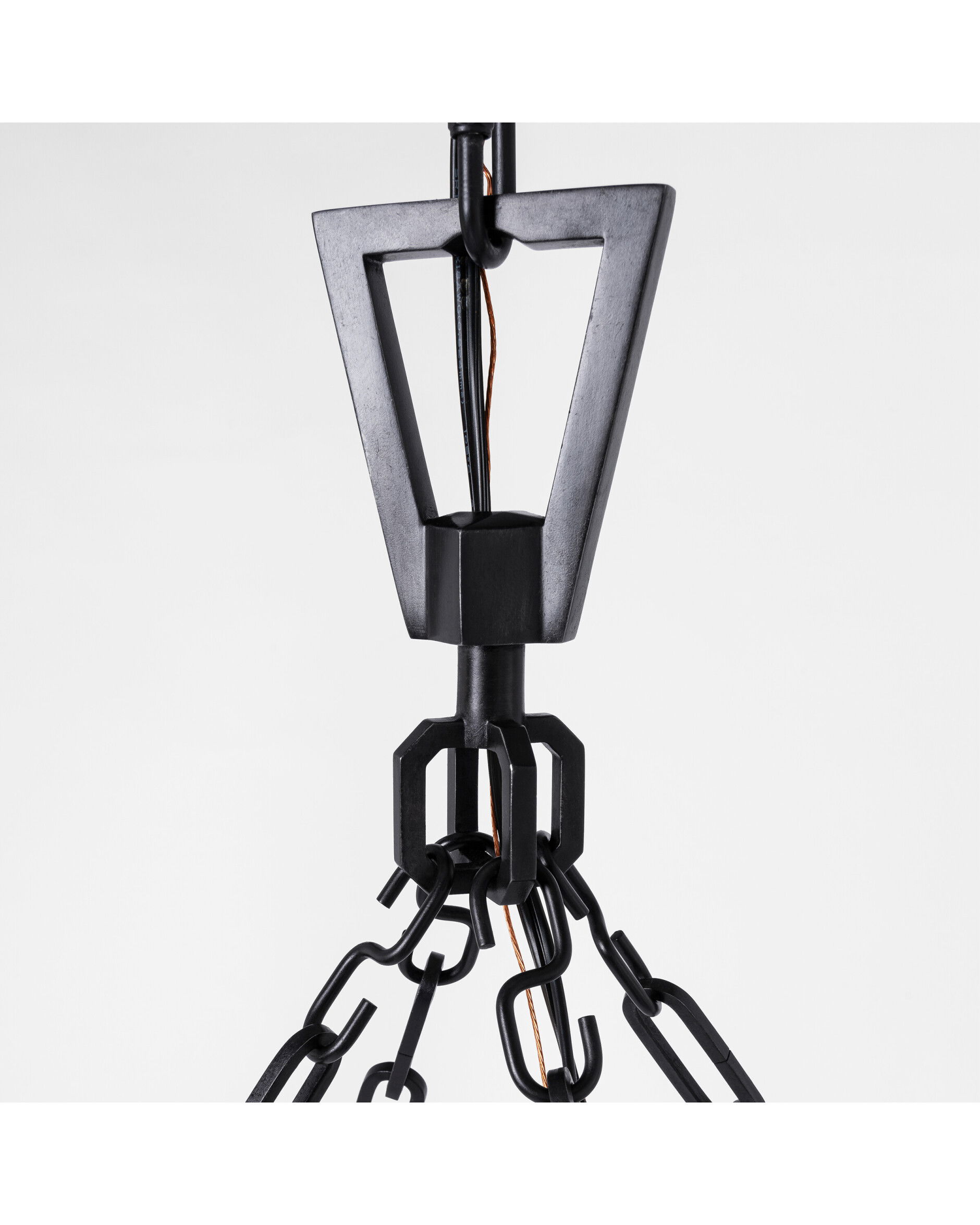 Darlana wrapped taklampa rund aged iron L