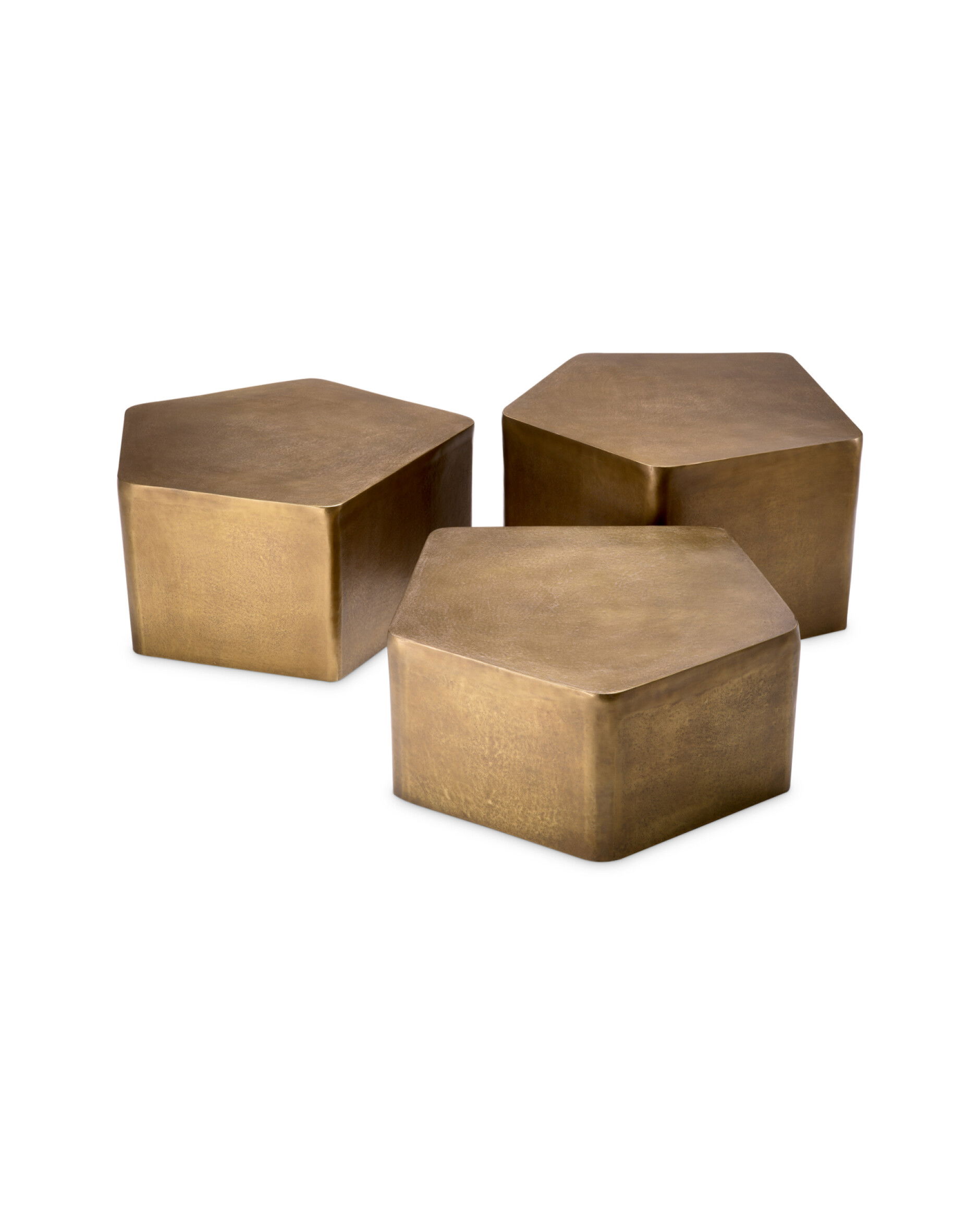 Veenazza soffbord antik mässing 3-set