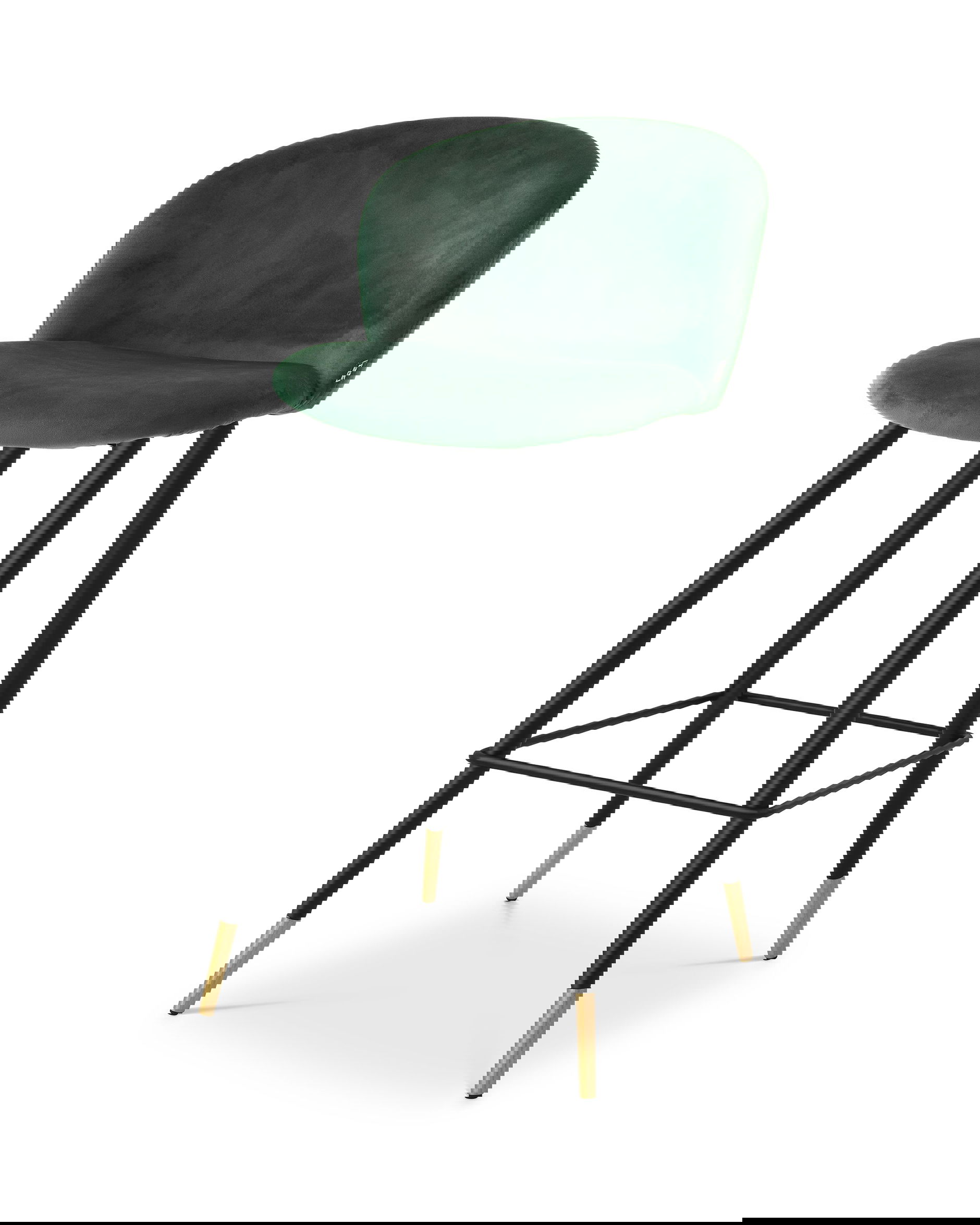 Volante barstol roche dark green velvet