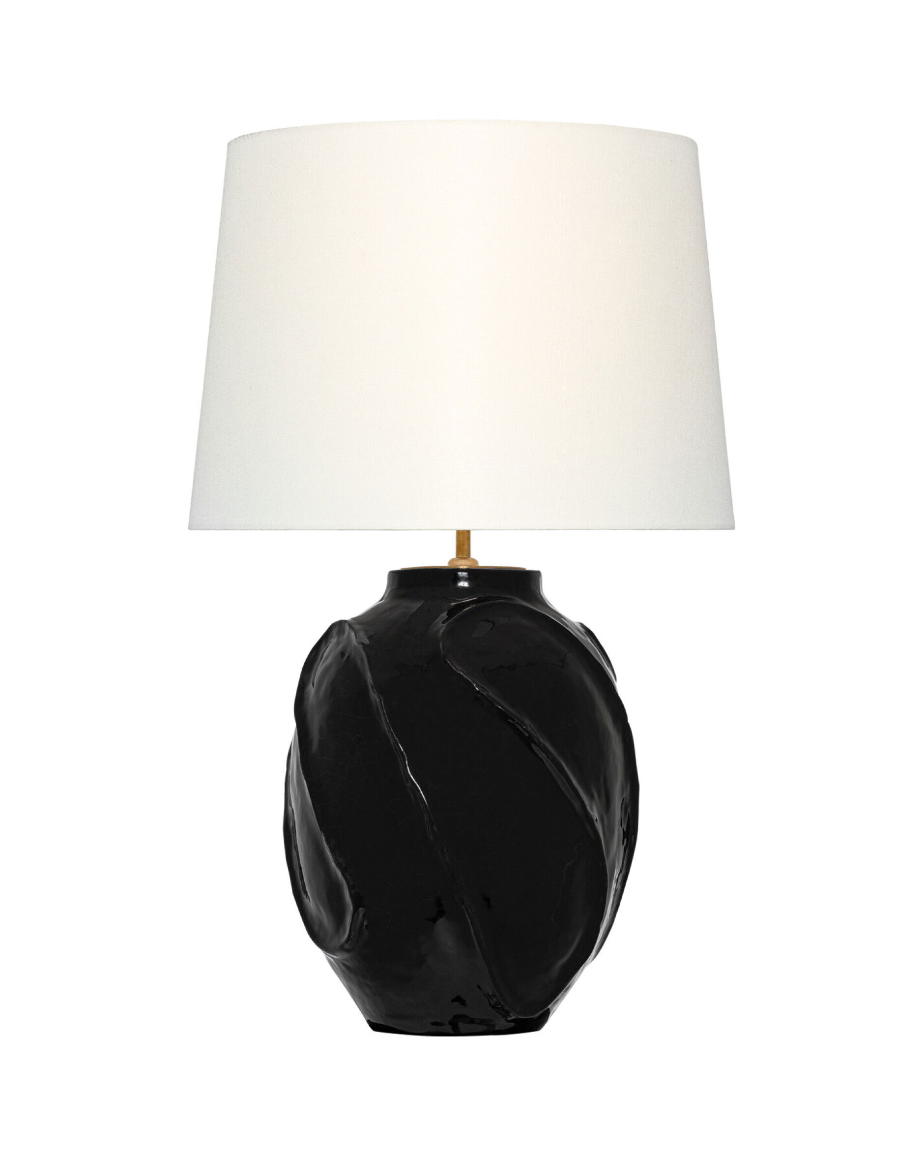 Idalia 28" Sculpted Table Lamp Black