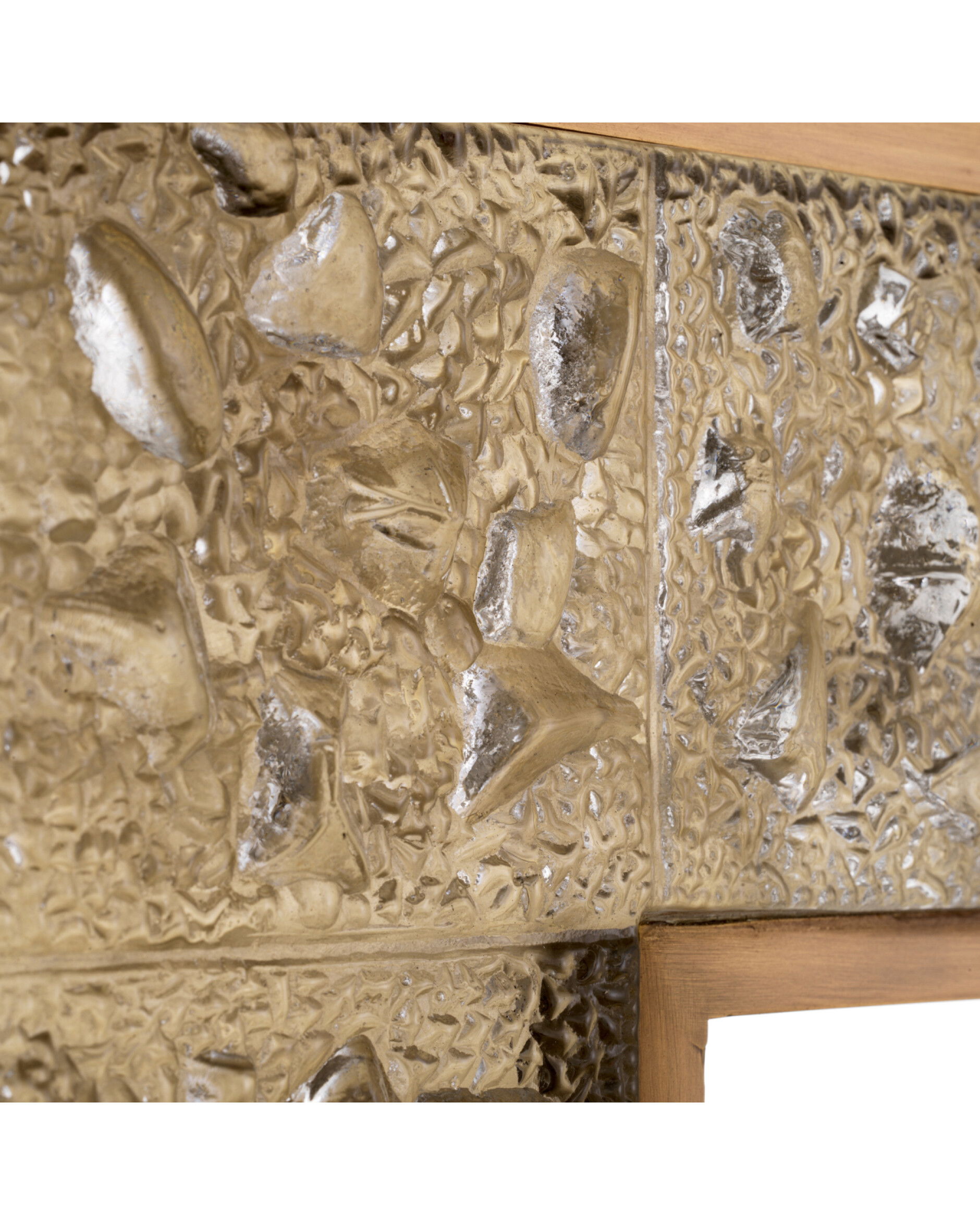 Mellot spegel antik mässing