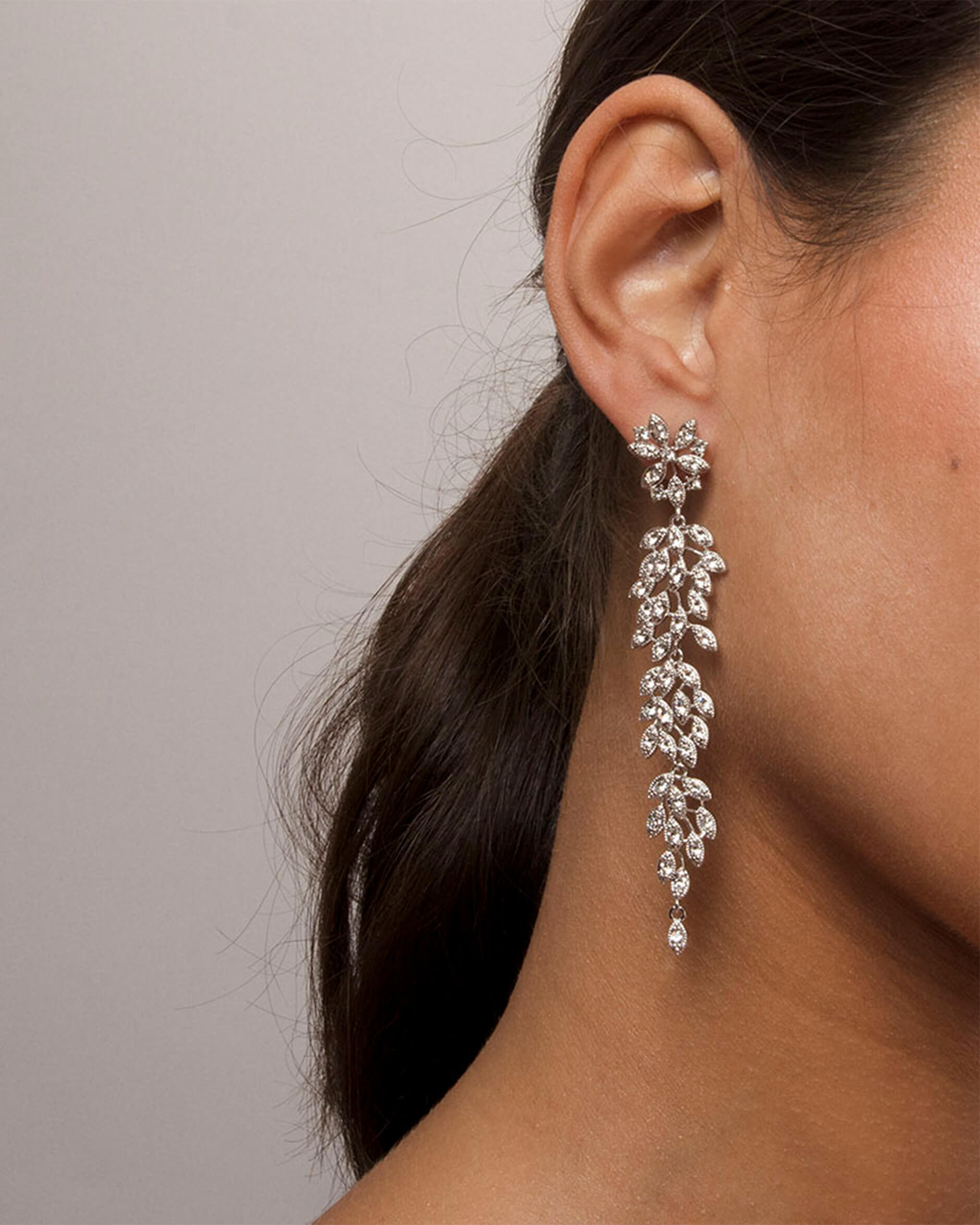 Laurel Earrings Crystal