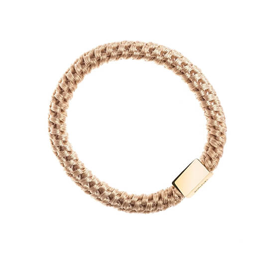 null - Fat Hair Tie hårstrikk camel