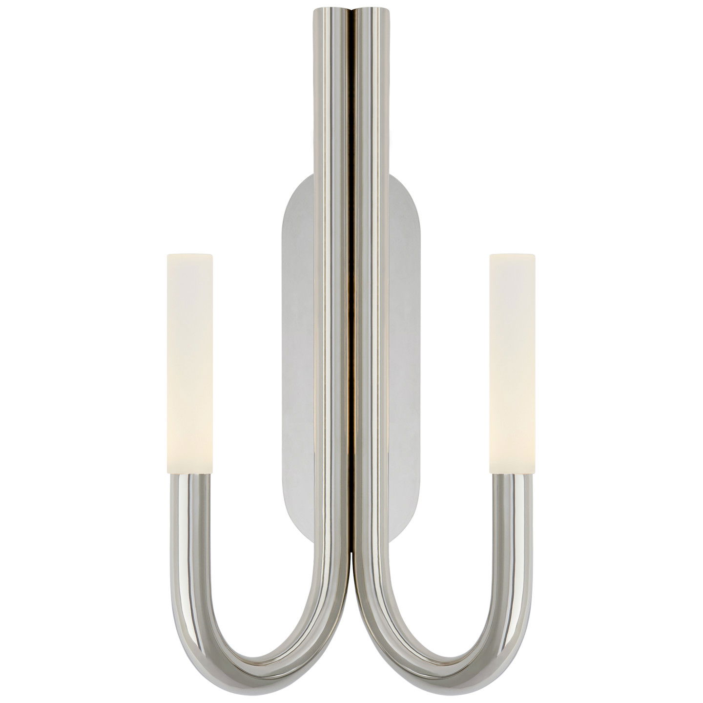 Rousseau vägglampa dubbel nickel