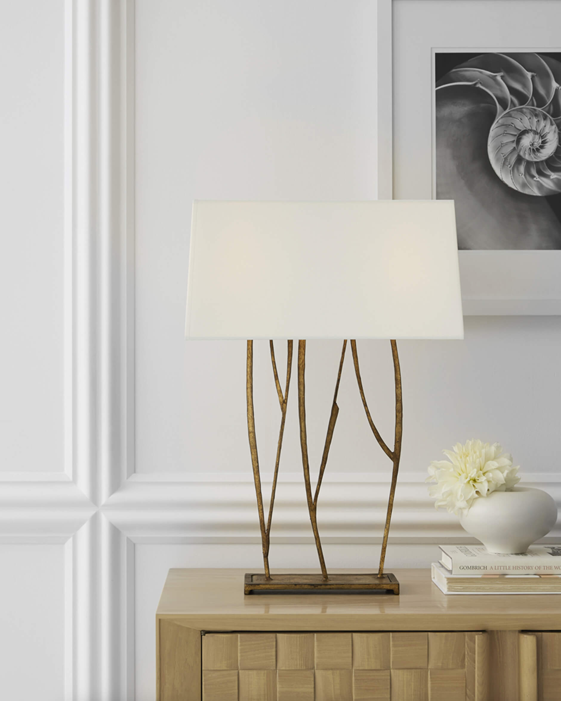 Aspen bordslampa Gilded Iron