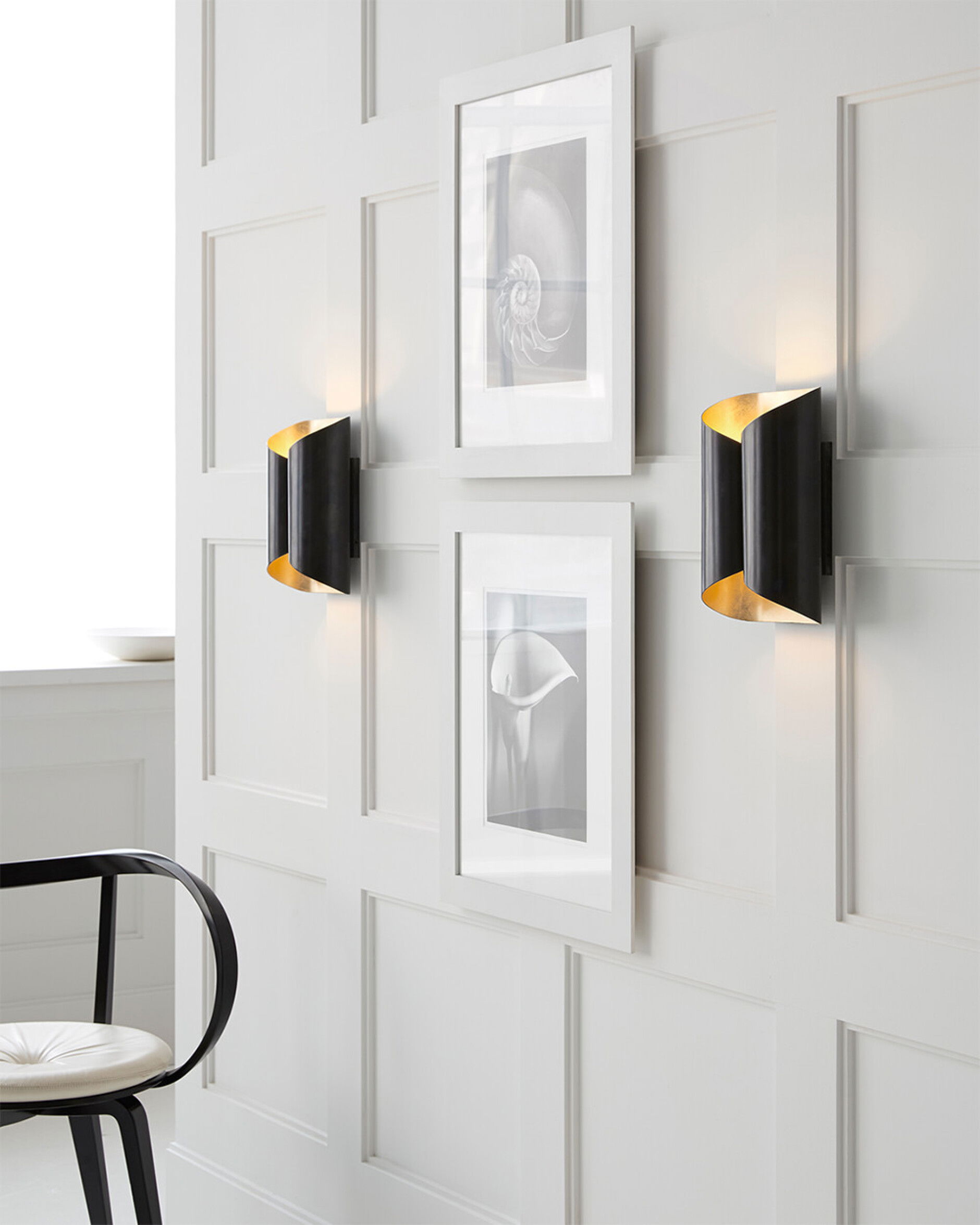 Selfoss vägglampa brons S