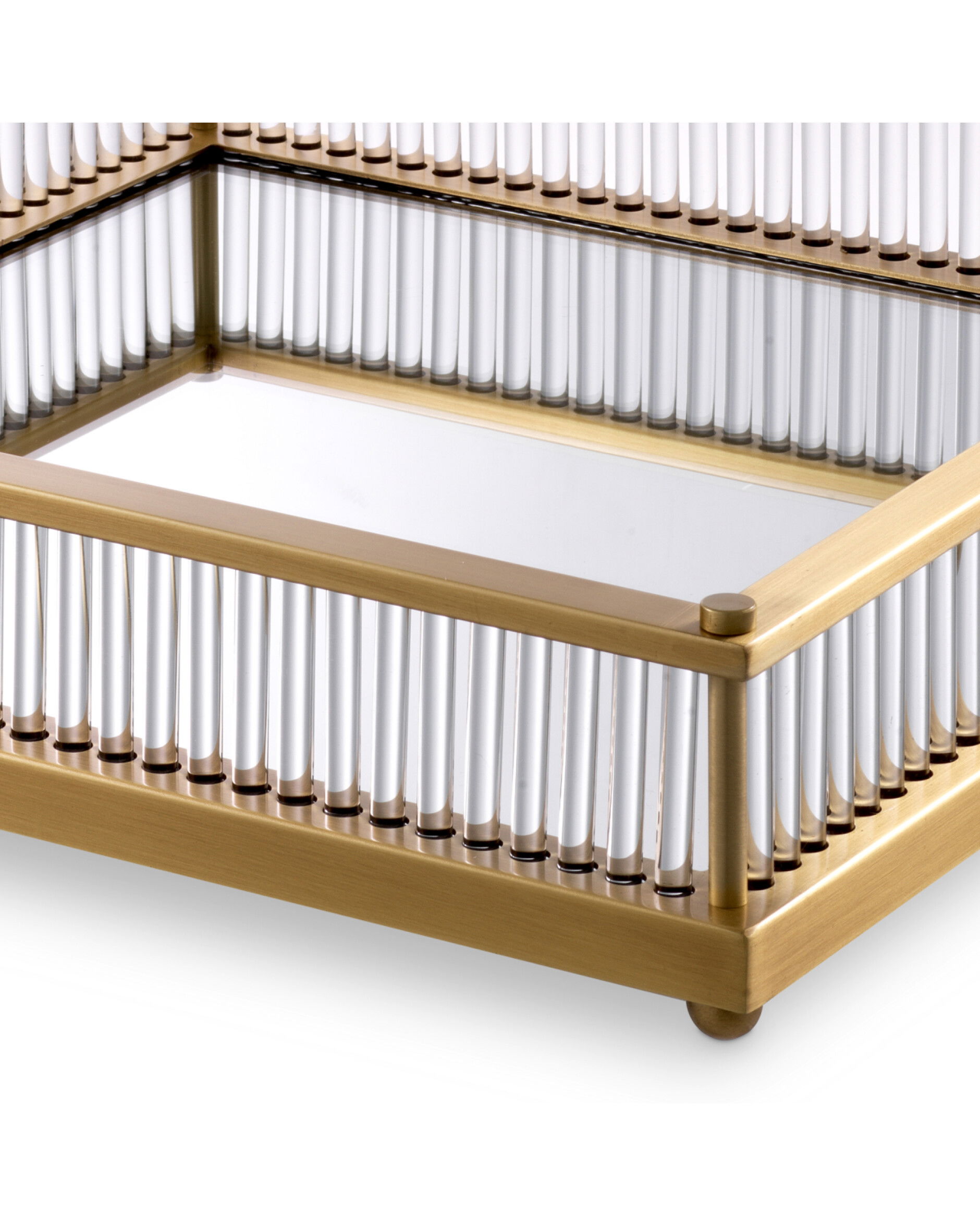 Cora bricka antik mässing