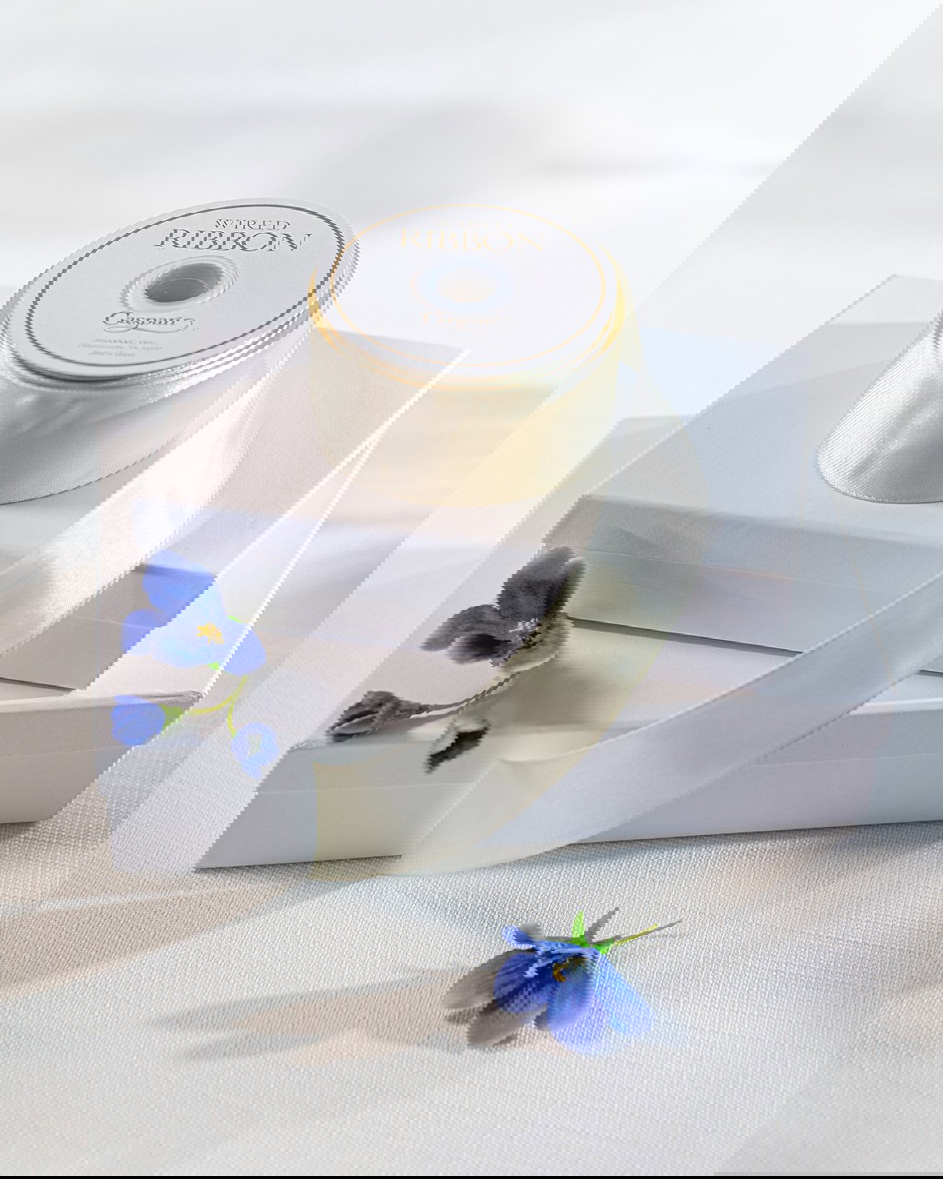 Satinband ivory 8,2m