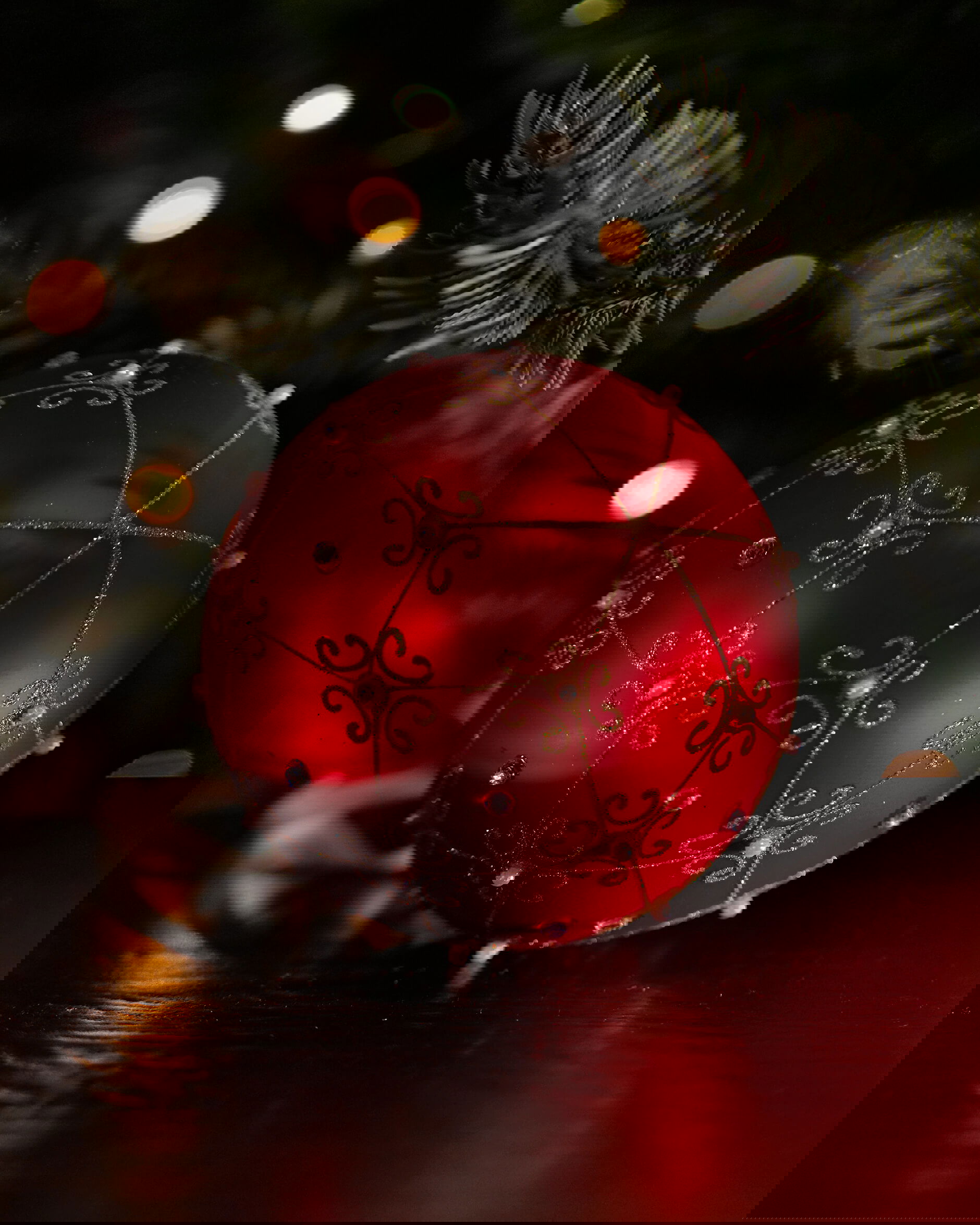 Lux Ruby julkula röd 10cm