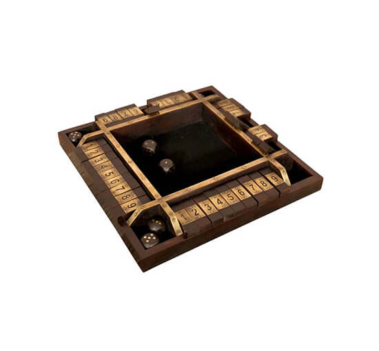 Shut The Box Game Brown