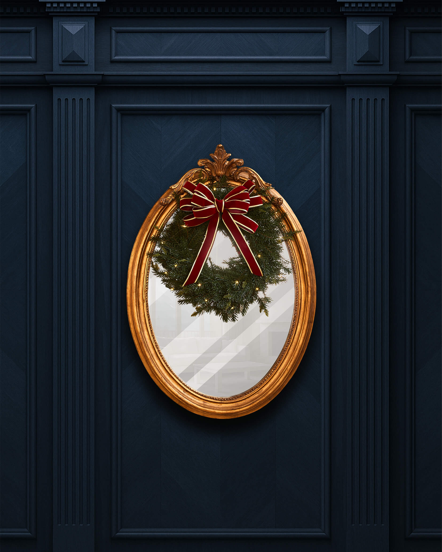 Grankrans belysning Ø65cm