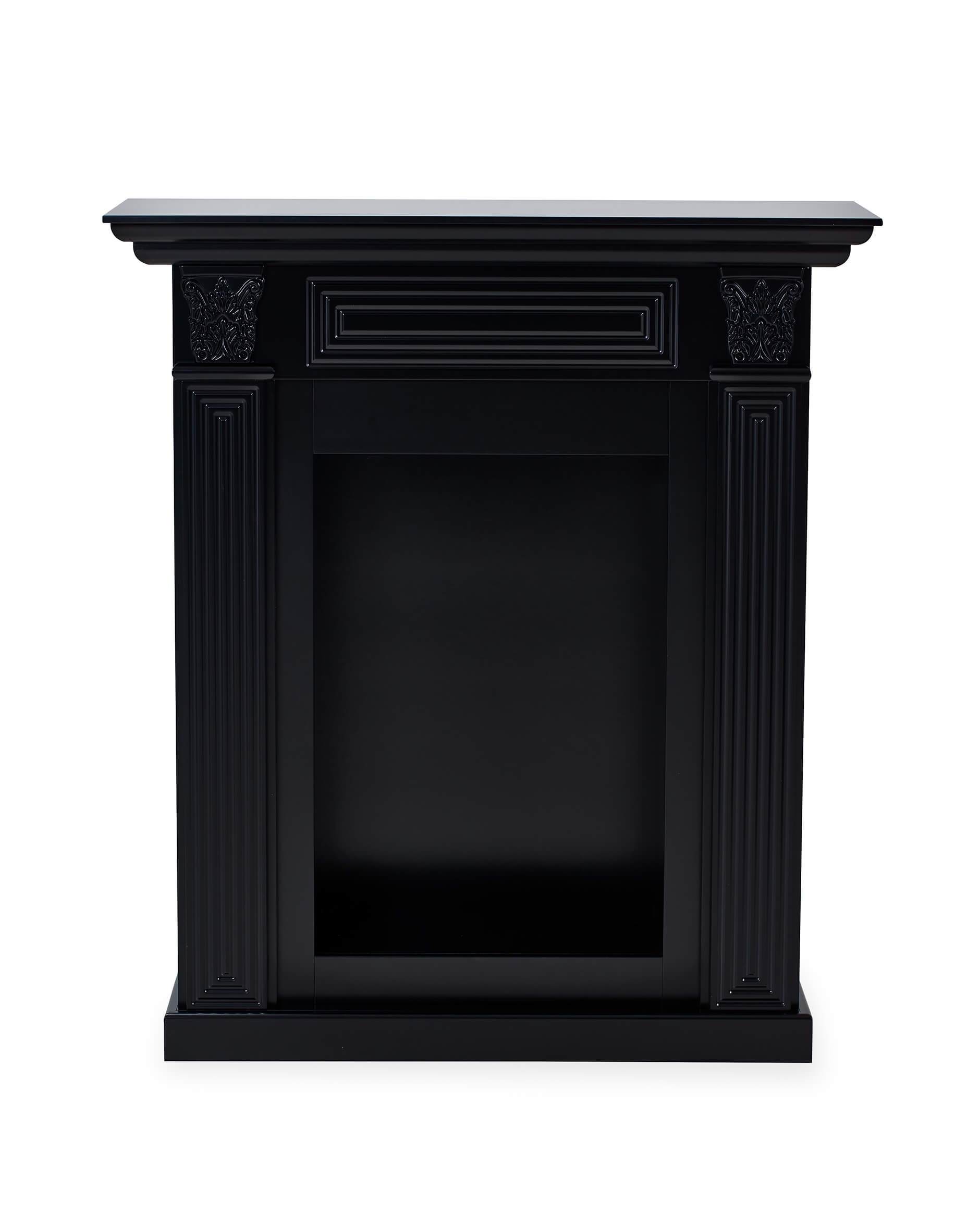 Warren öppen spis modern black