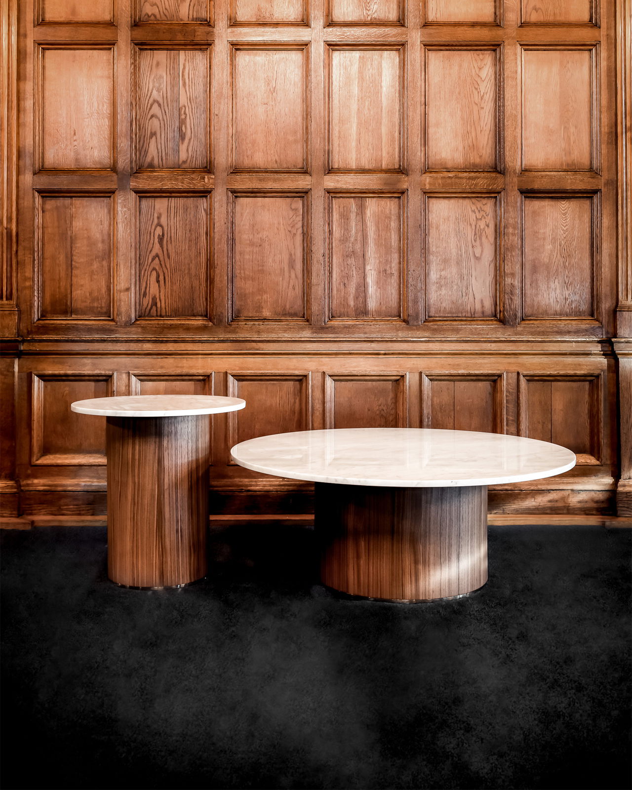 Delano soffbord rund valnöt