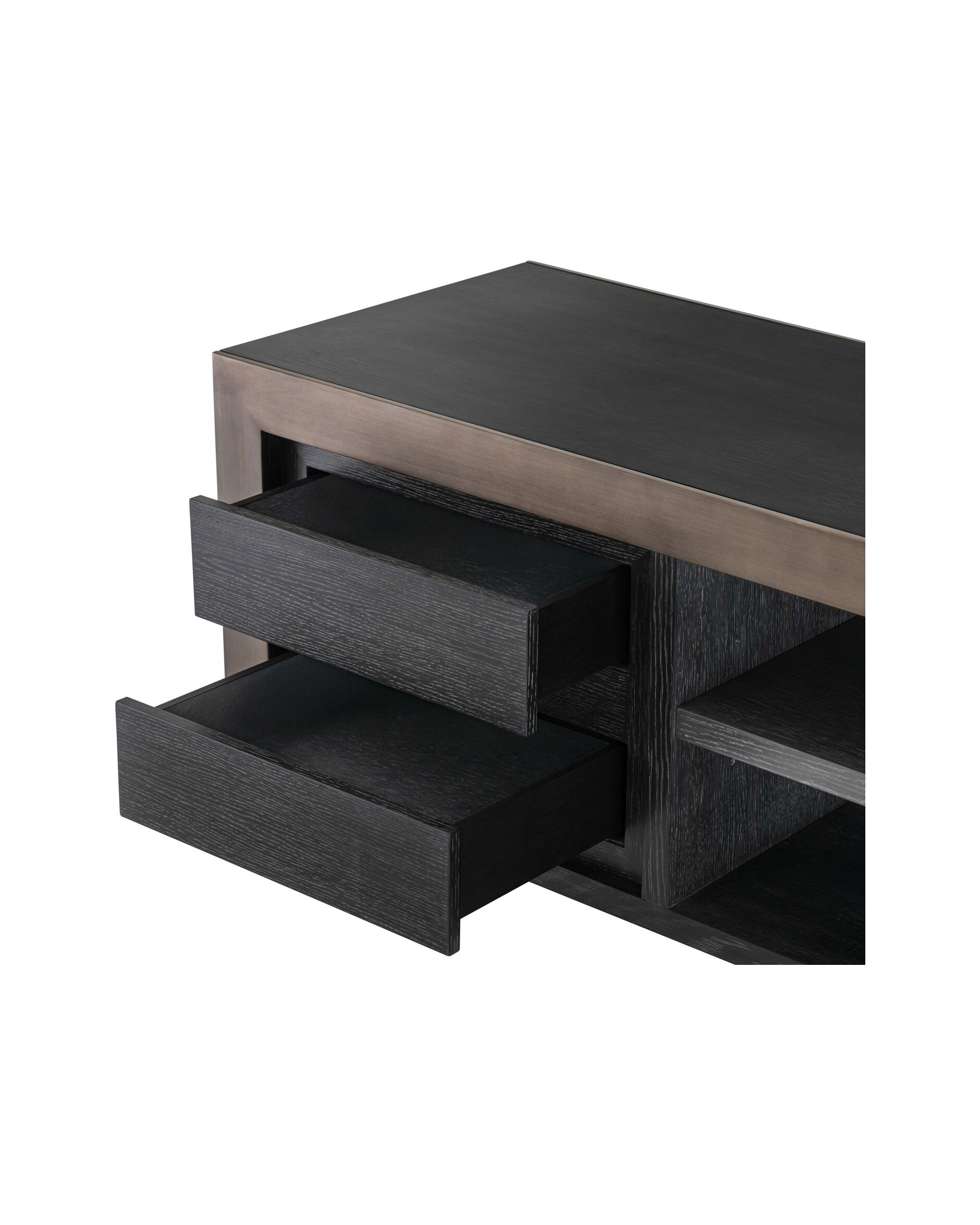 Talbot mediabänk charcoal grey