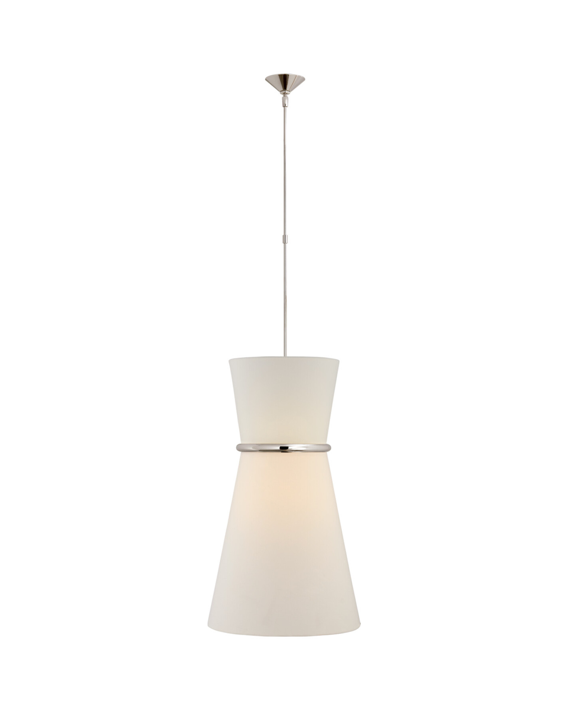 Clarkson Single Pendant Polished Nickel Large