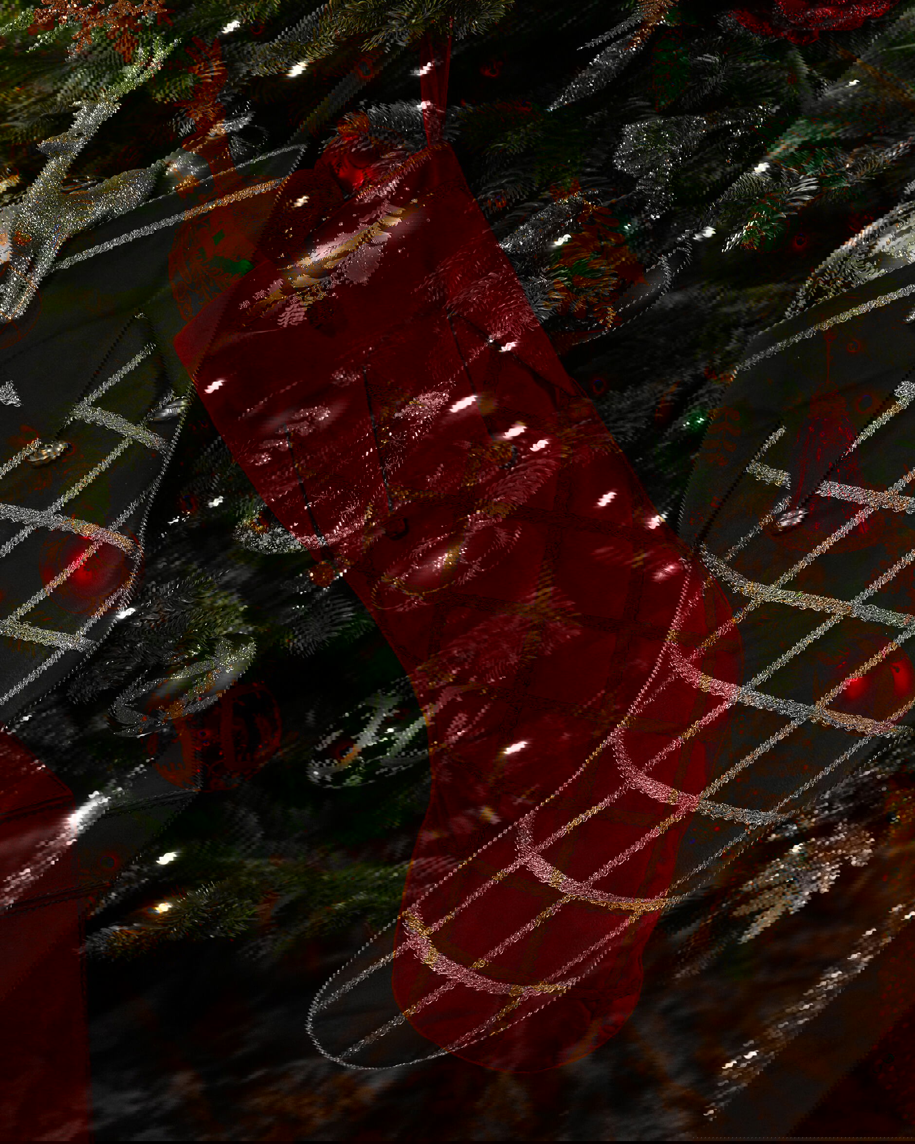 Regency julstrumpa röd