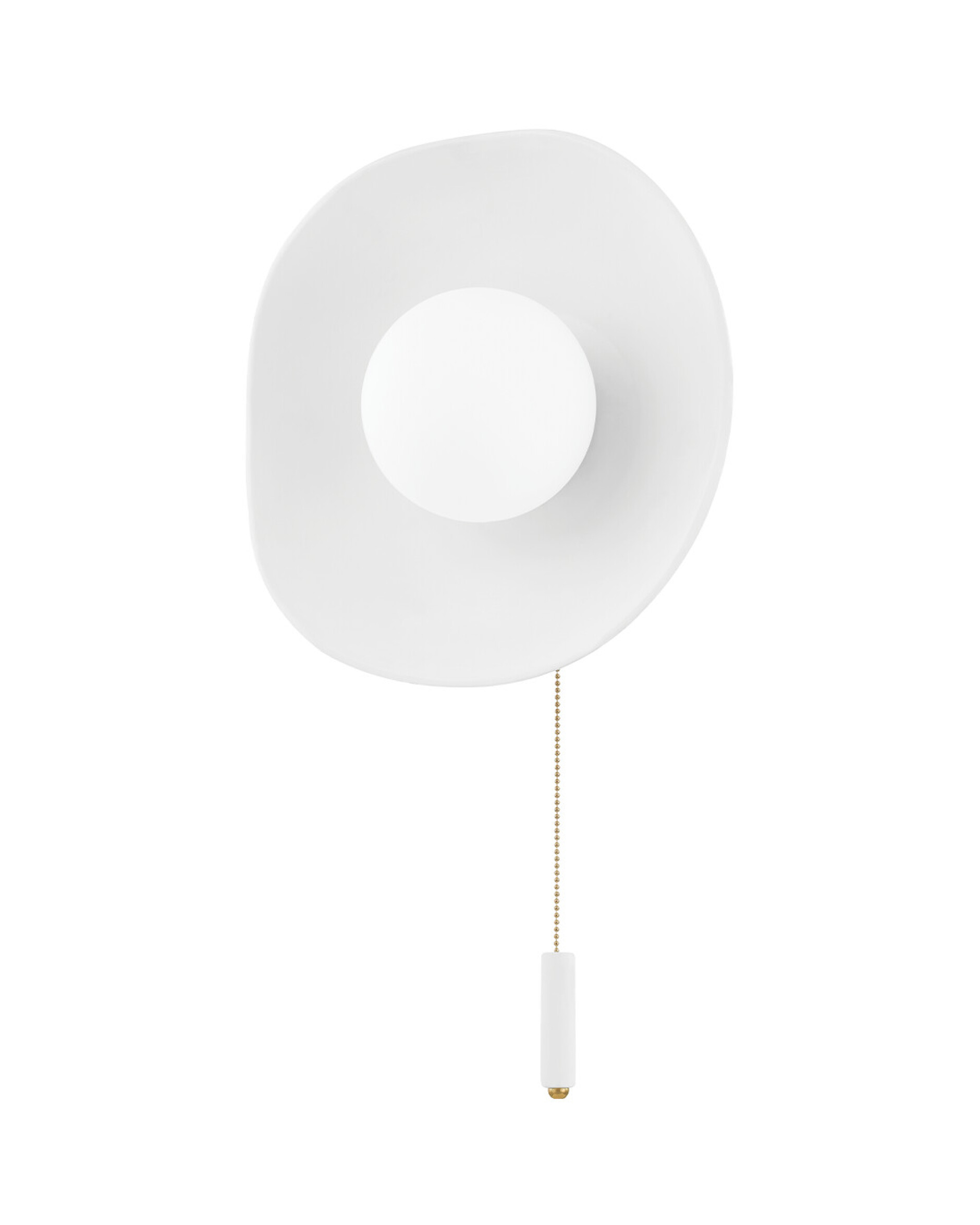 Bacia vegglampe antikk messing