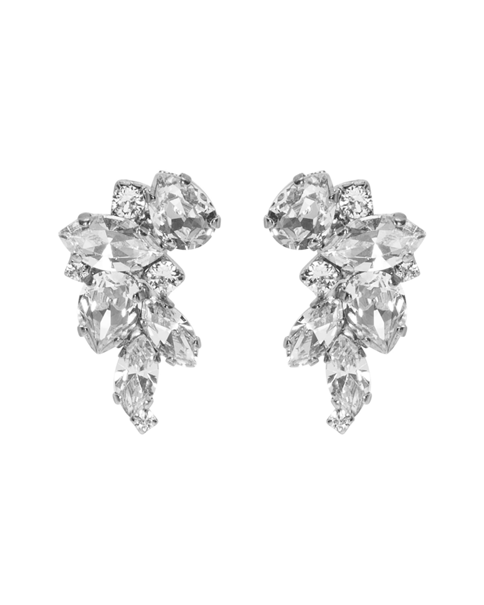Demi earrings crystal rhodium