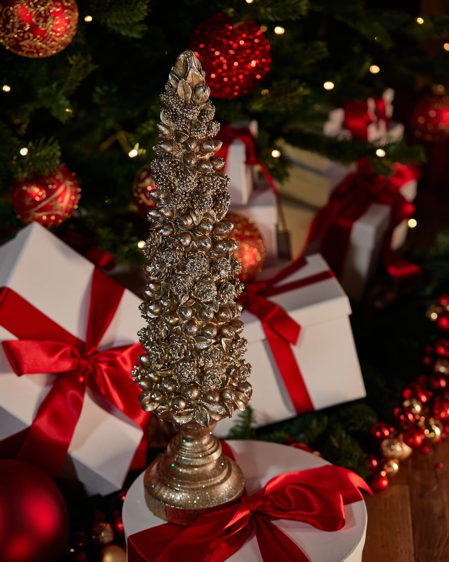 Mason gran juldekoration champagne 57cm