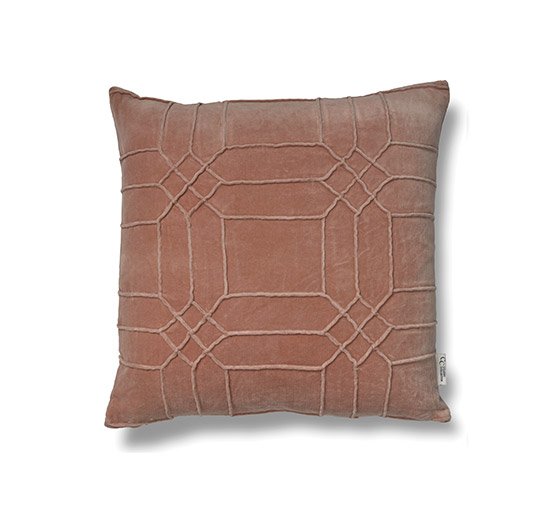 Dusty Coral - Delhi Cushion Cover Bark