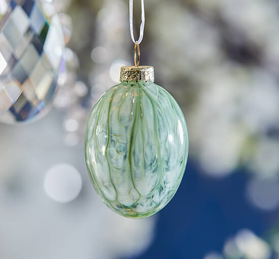 Hellgrün - Penny Glass Egg Light Green