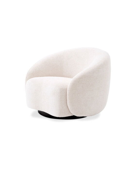 Amore snurrfåtölj lyssa off-white | Möbler - Fåtöljer - Tygfåtöljer | Möbelexperten