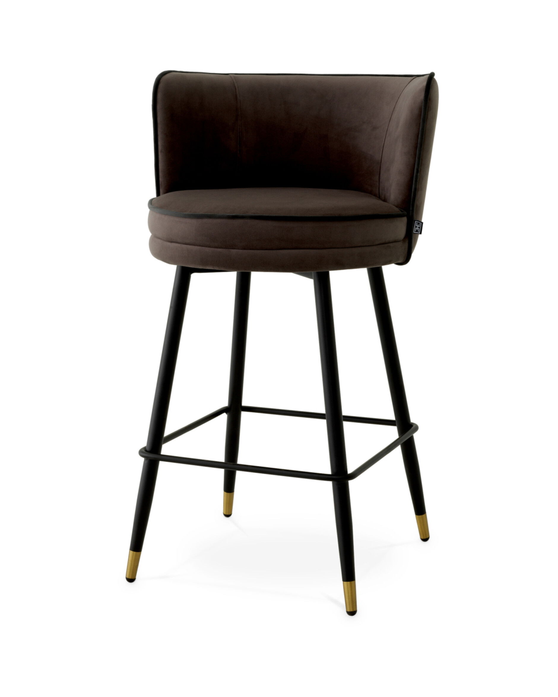 Grenada Barstool Savona Grey Velvet Low