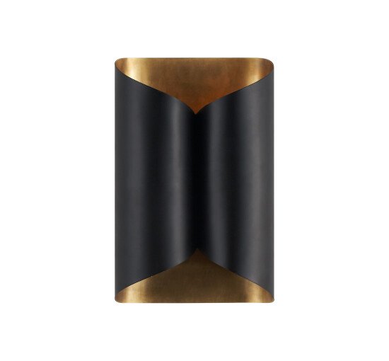Black - Selfoss vägglampa brons