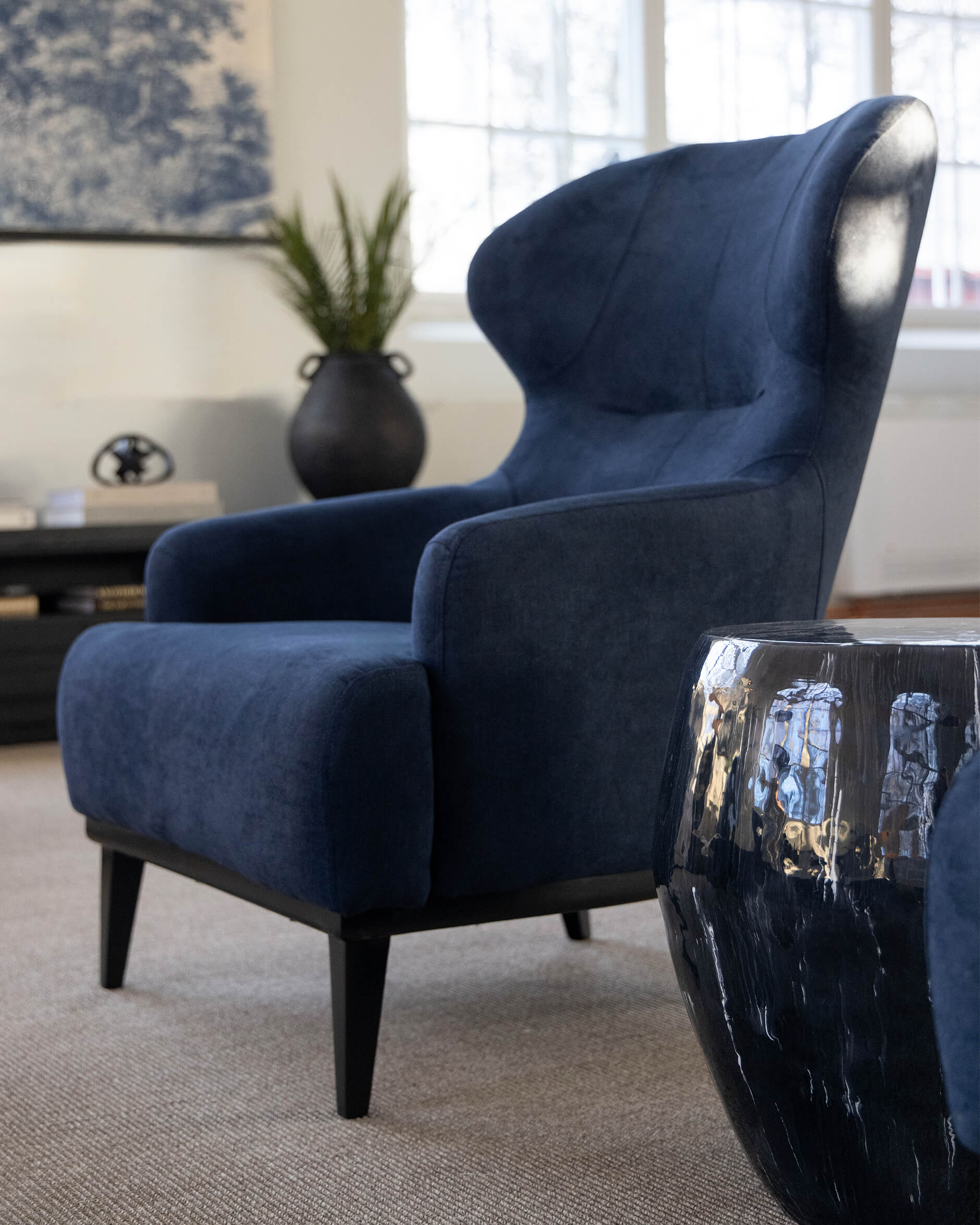 Belmont sidobord indigo