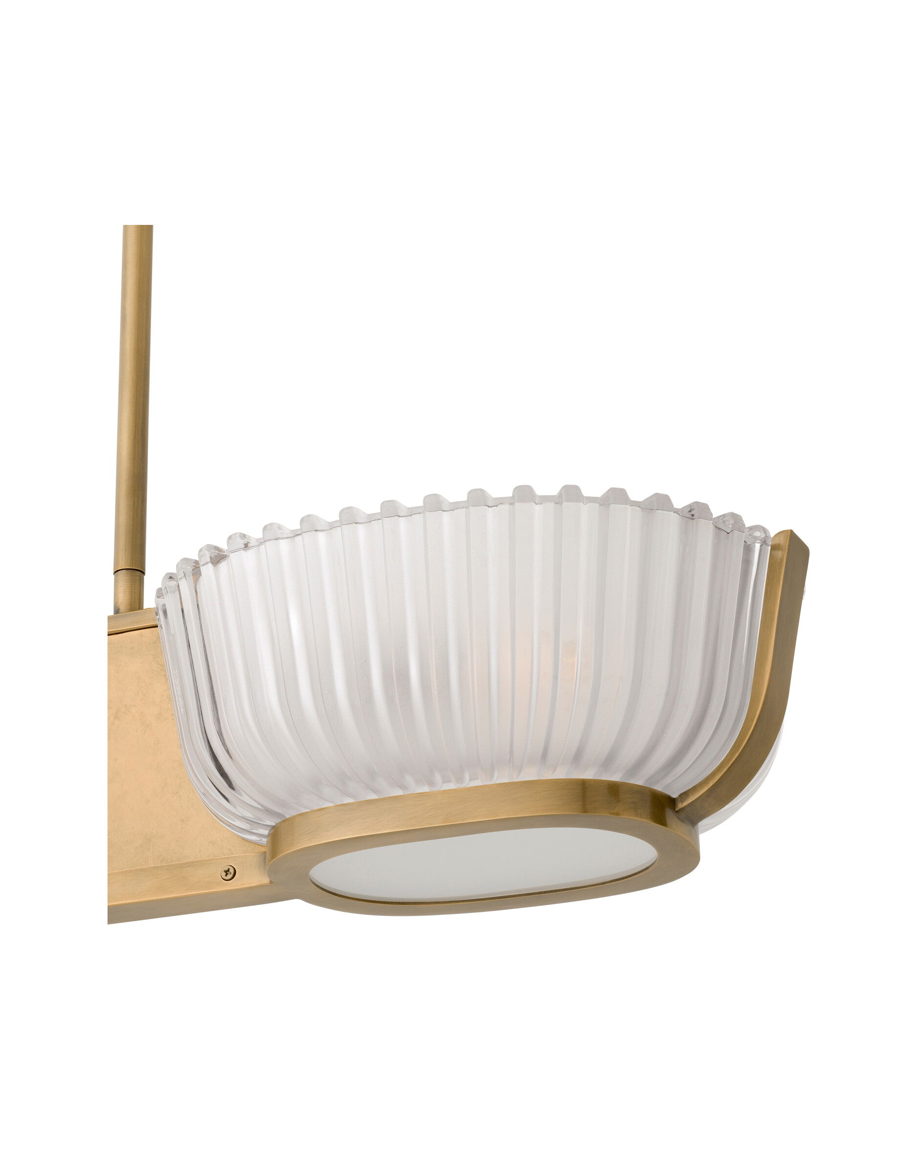 Artos Double Chandelier Vintage Brass Finish