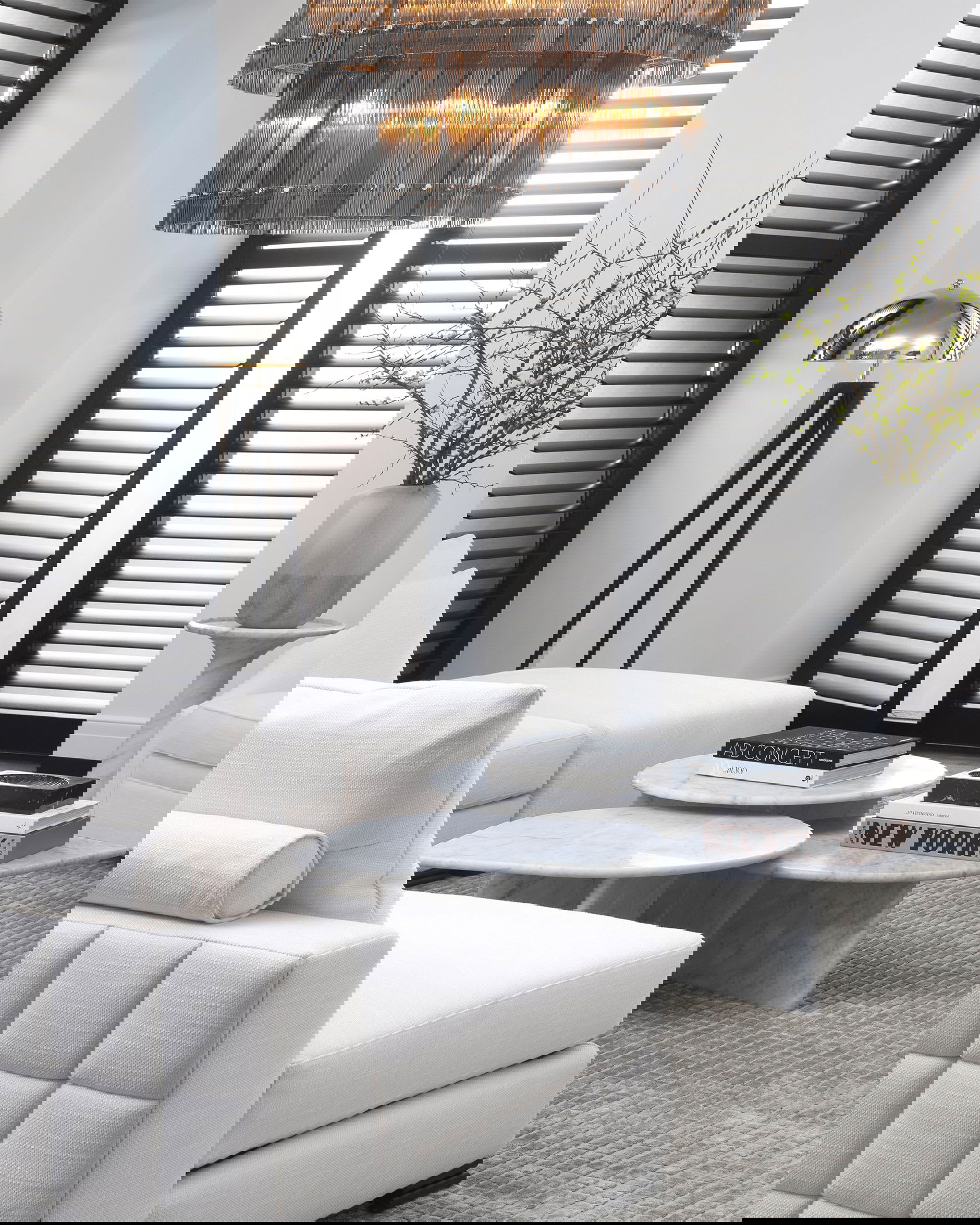 Coyote golvlampa nickel