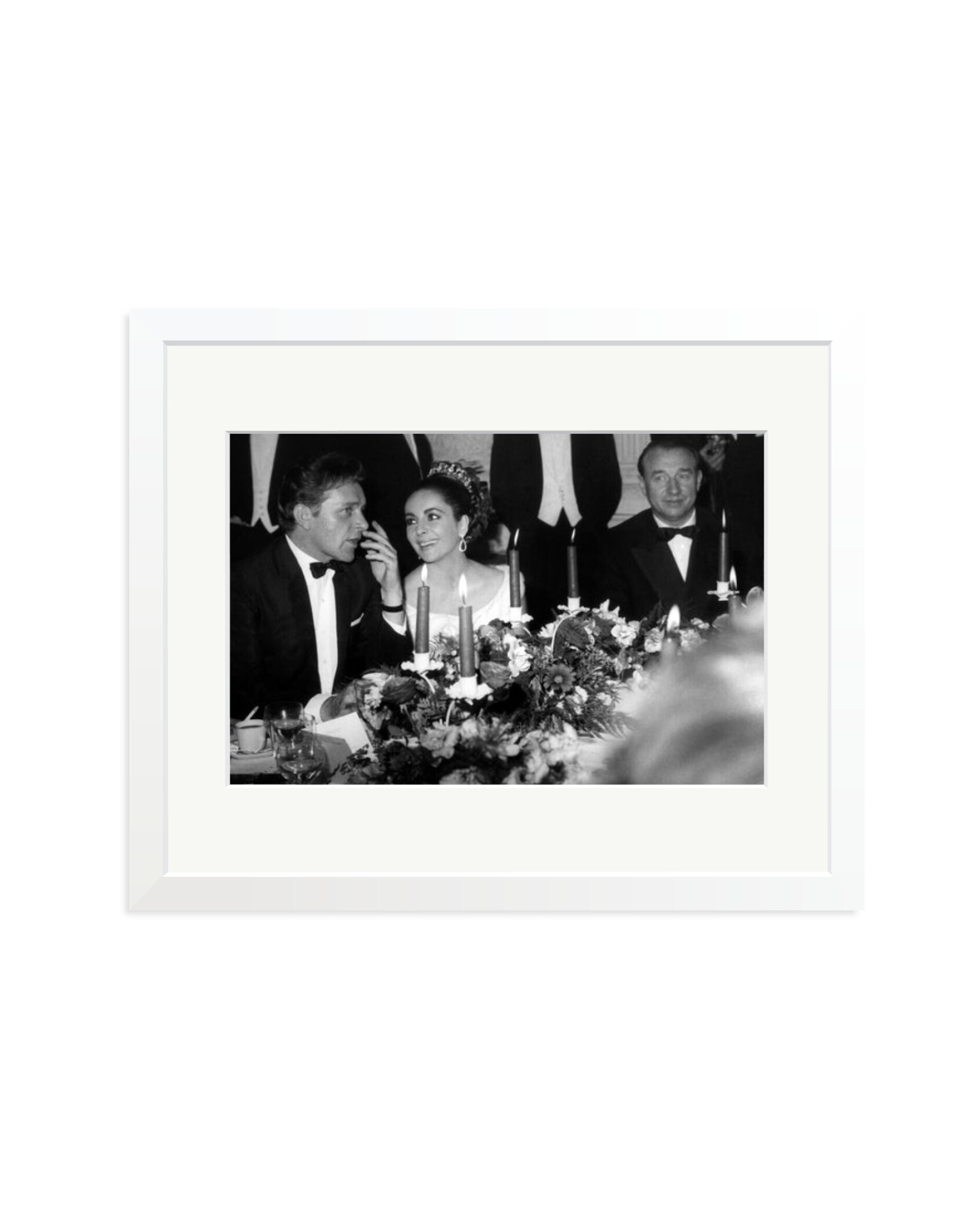 Taylor And Burton at Dinner White / Medium