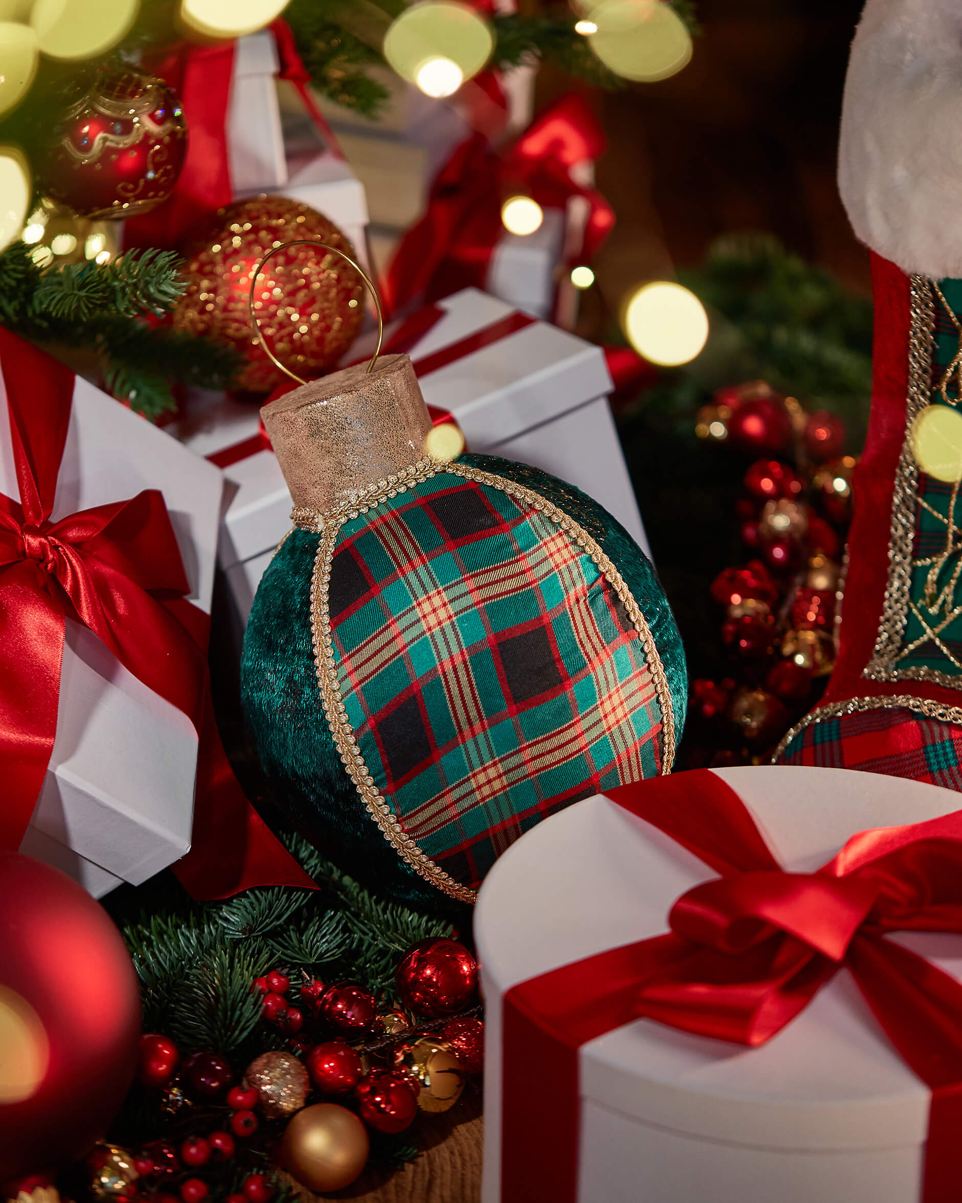 Morar julkula juldekoration grön 28cm