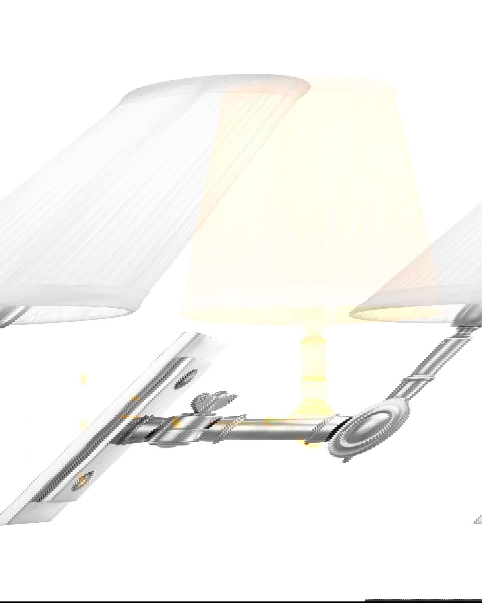 Wentworth vägglampa nickel/vit