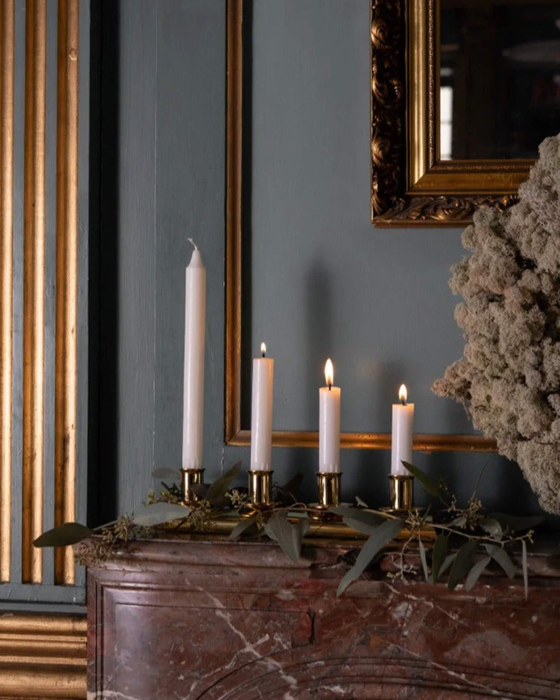 Adventsljusstaken mässing