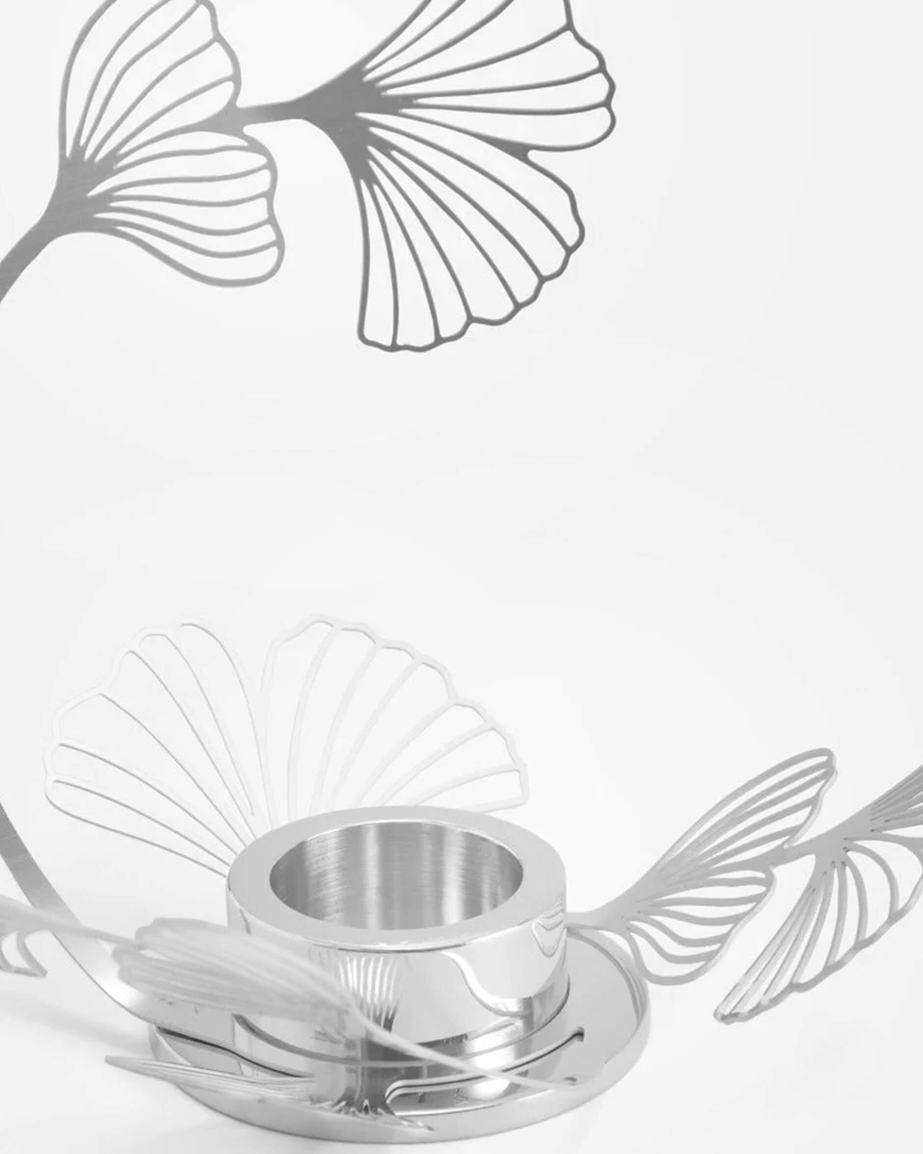 FLWR ljusstake silver