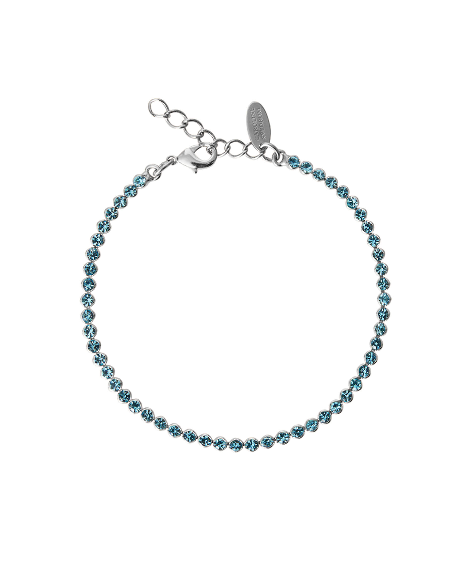 Siri bracelet light turquoise rhodium