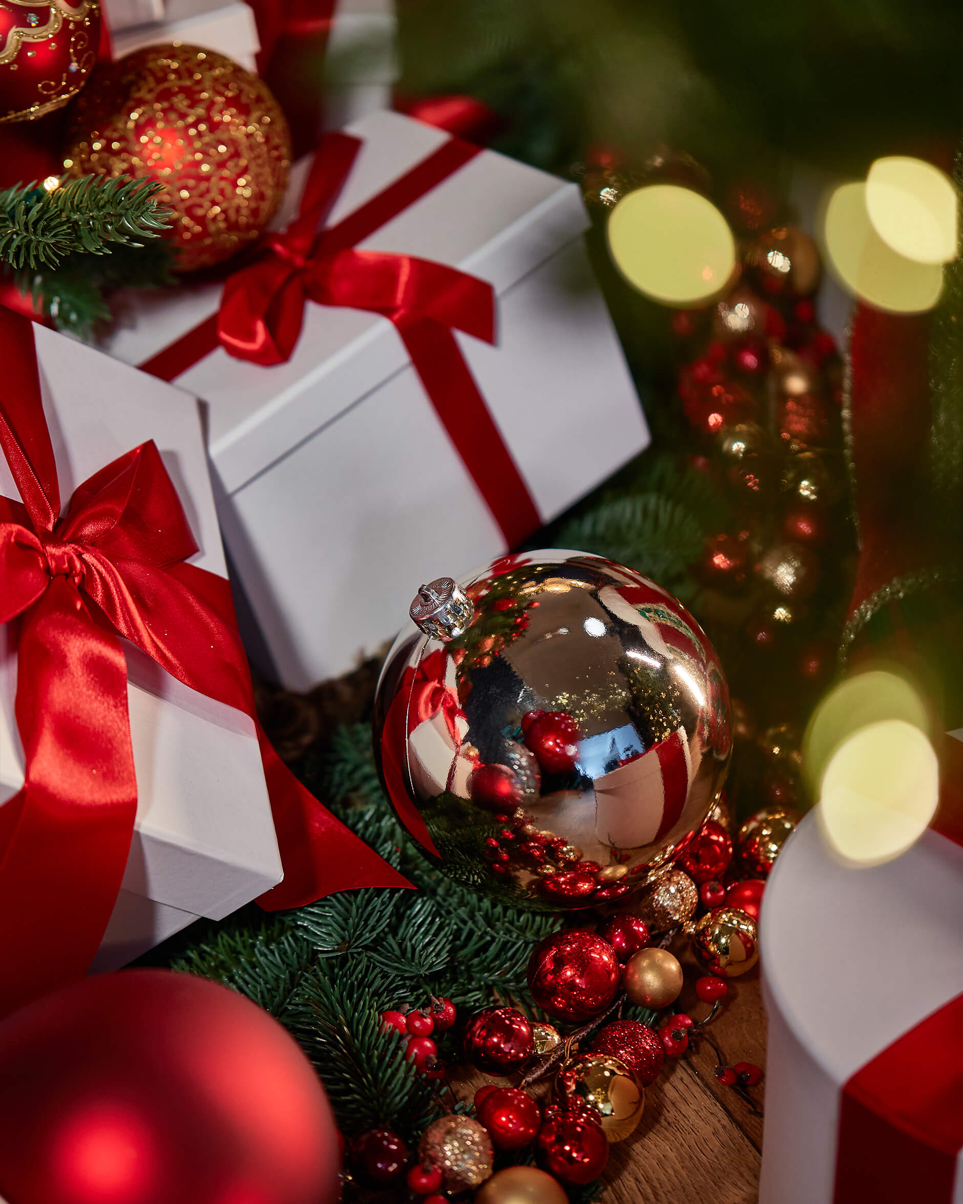 Lucy Weihnachtskugel Champagner 15cm