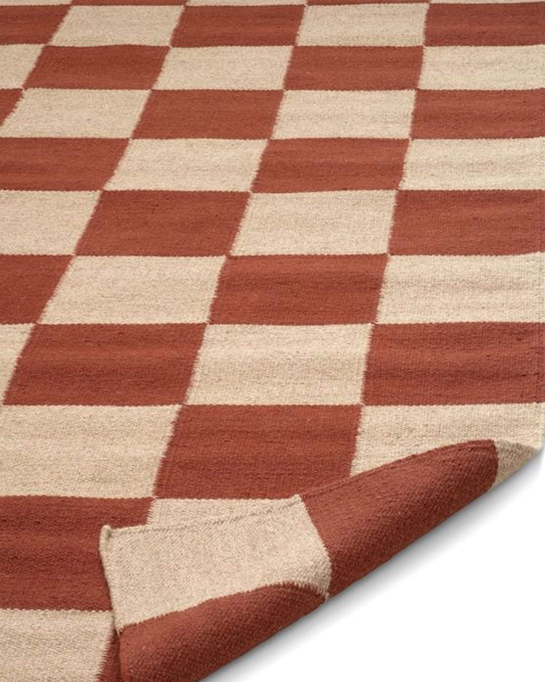 Square teppich terracotta