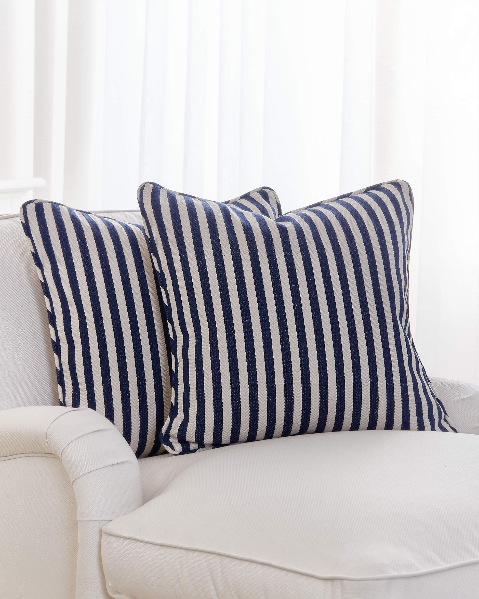 Gillian kuddfodral blå/vit